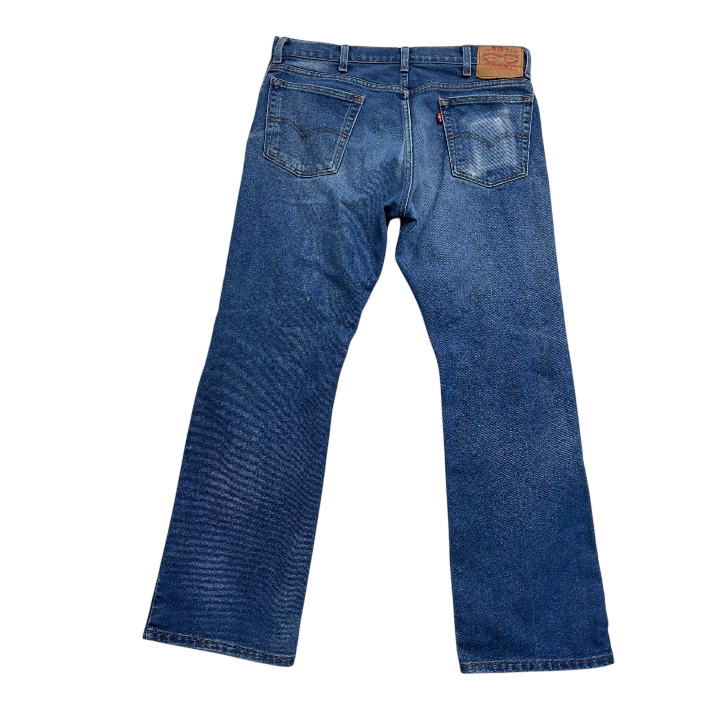 Levis 517 Jeans W35 L31 Mens Mid Blue Regular Bootcut Fit Denim