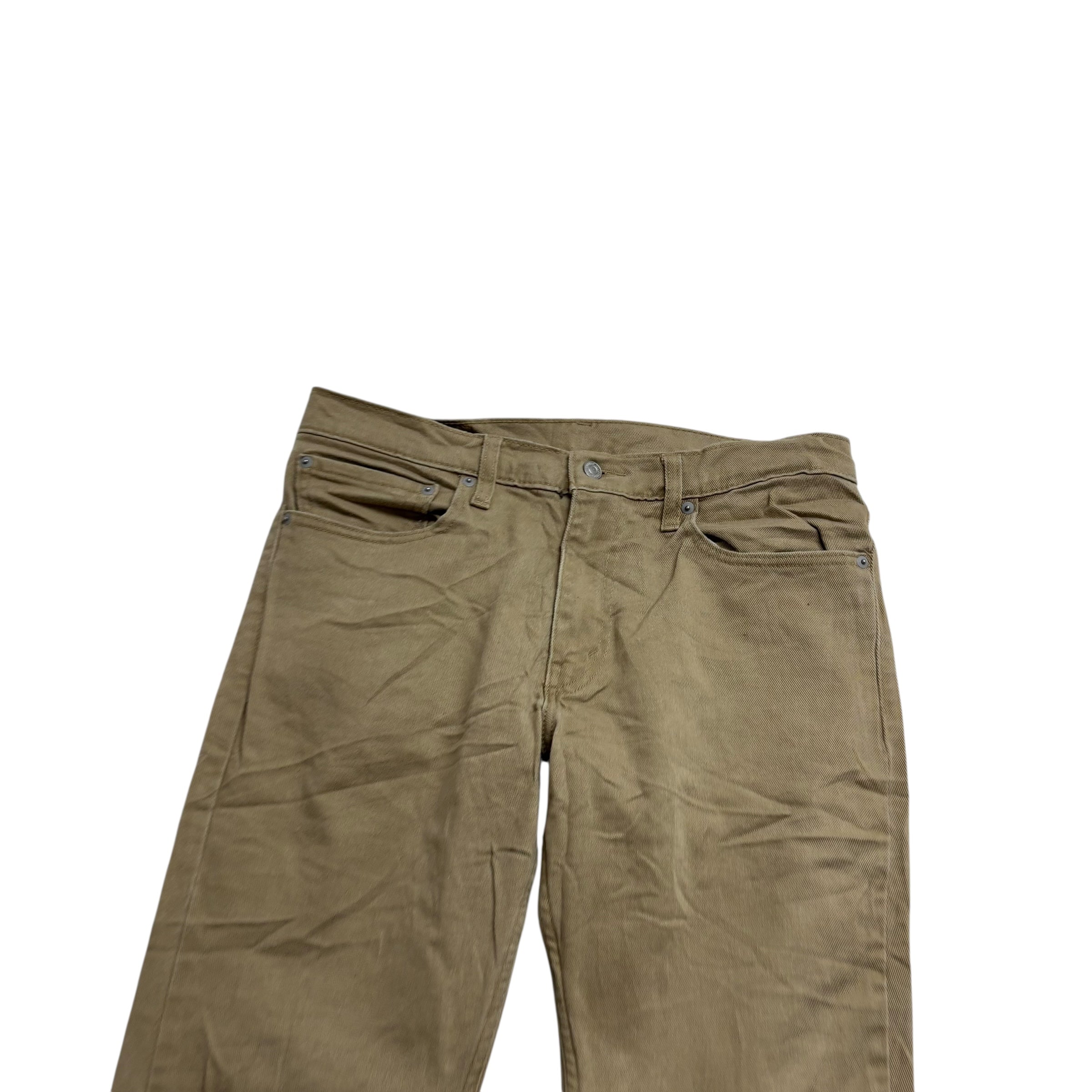 Levis 511 Trousers W34 L32 Mens Beige Slim Fit Stretch Pants