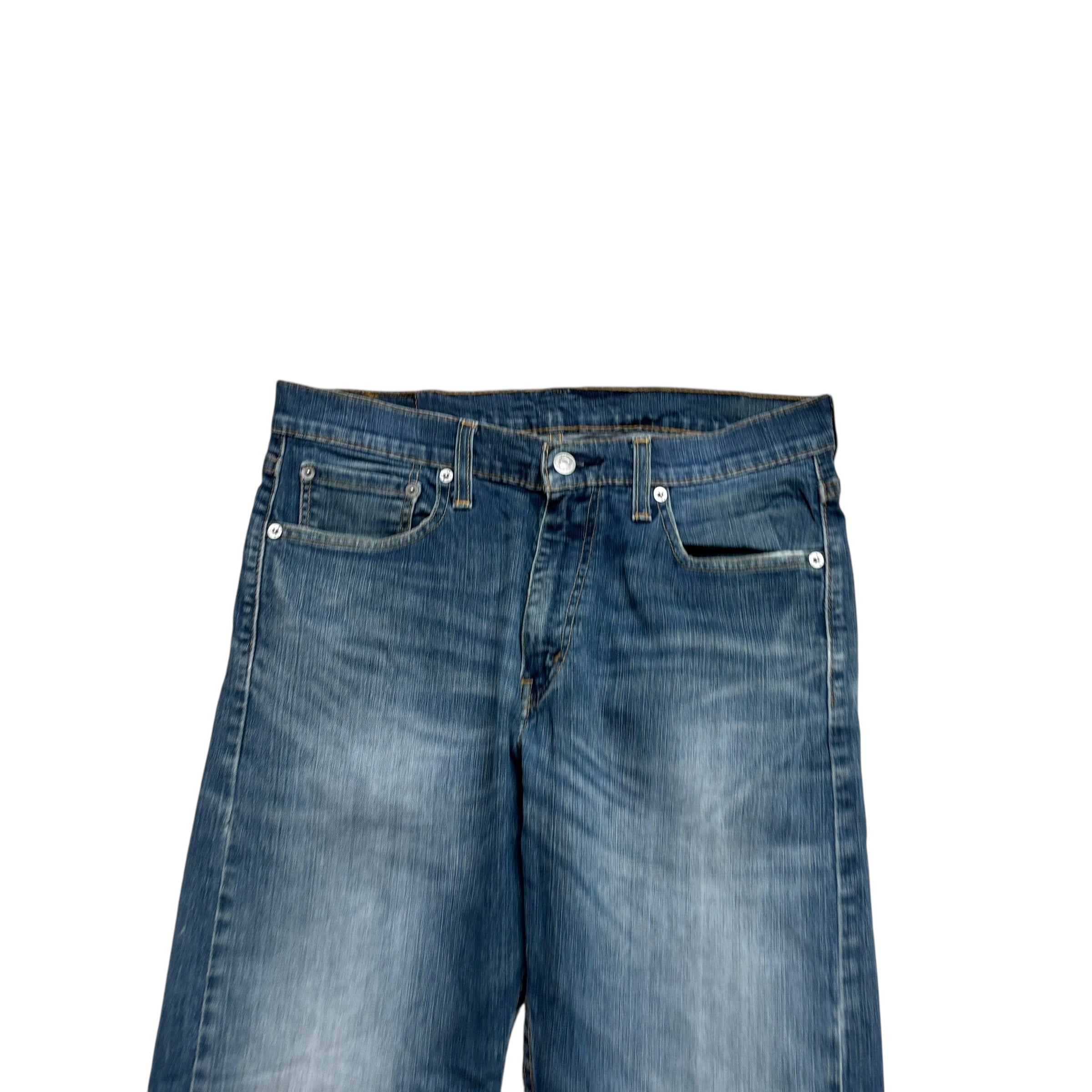 Levis 513 Jeans W32 L28 Mens Dark Blue Slim Straight Fit Stretch Denim