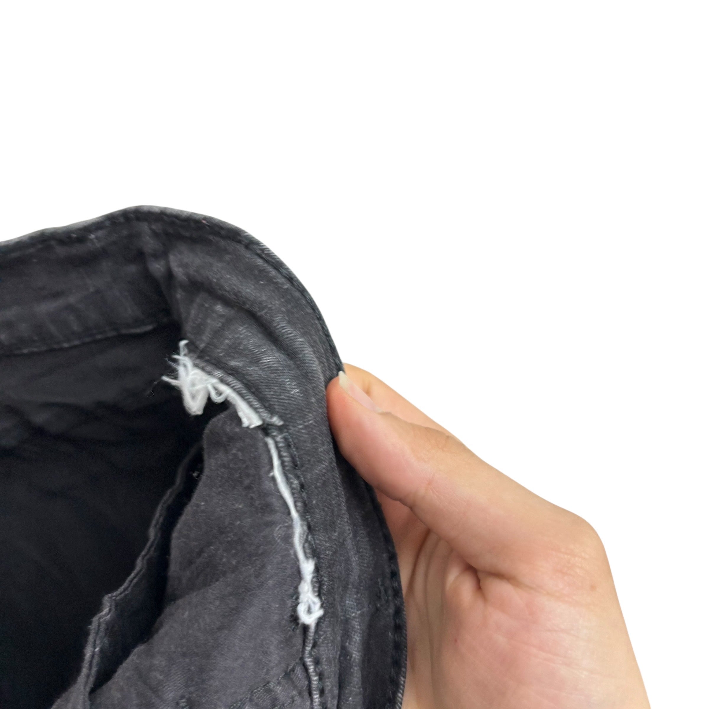 Levis 720 Jeans W34 L29 Womens High Rise Super Skinny Black Stretch Denim