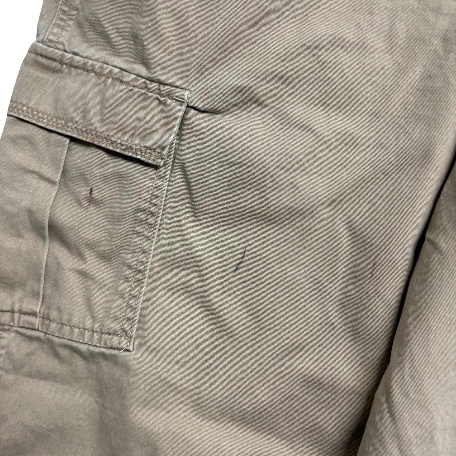 Wrangler Cargo Trousers W42 L32 Mens Beige Relaxed Straight Fit Pants