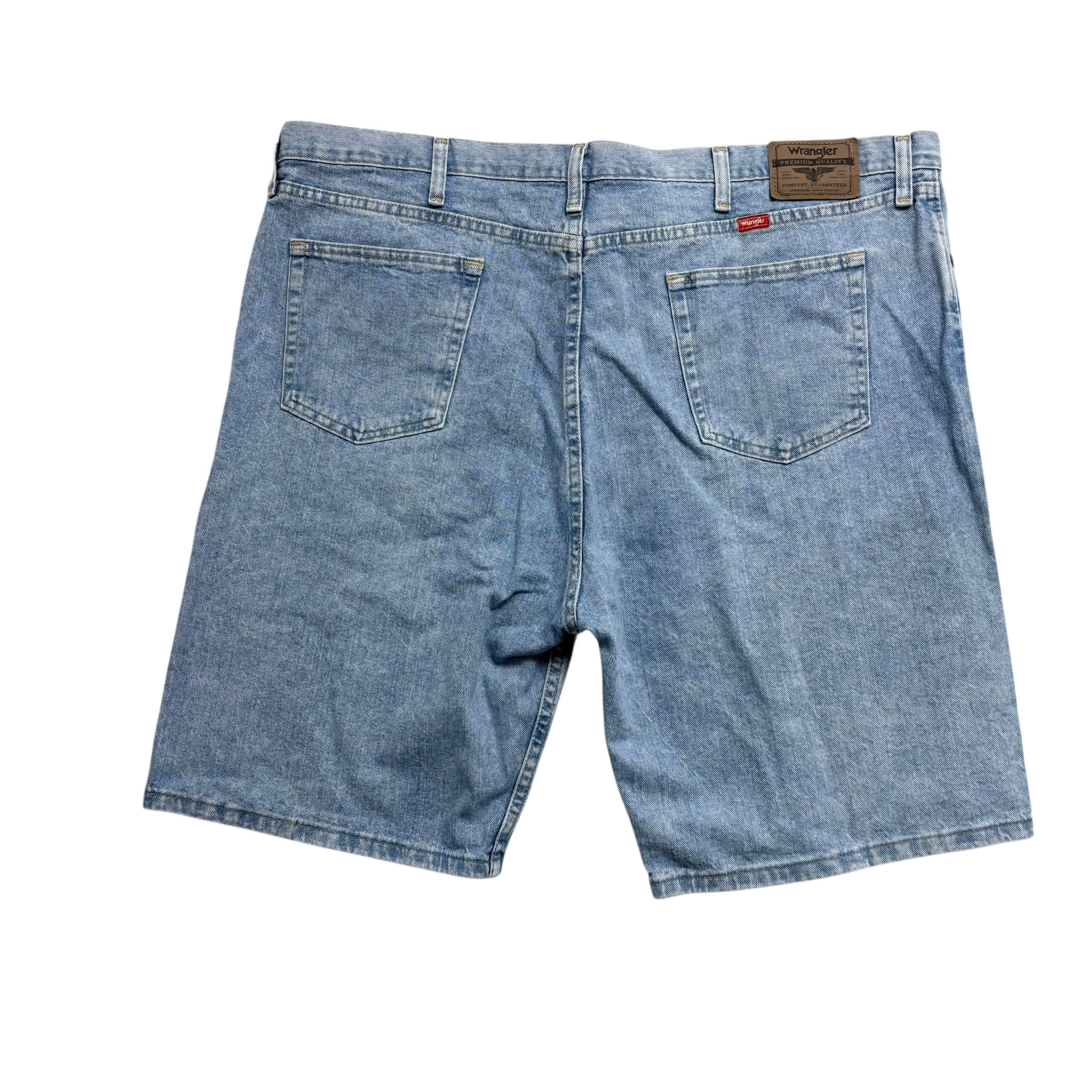 Wrangler Baggy Jorts W44 Mens Denim Shorts Light Blue Relaxed Fit