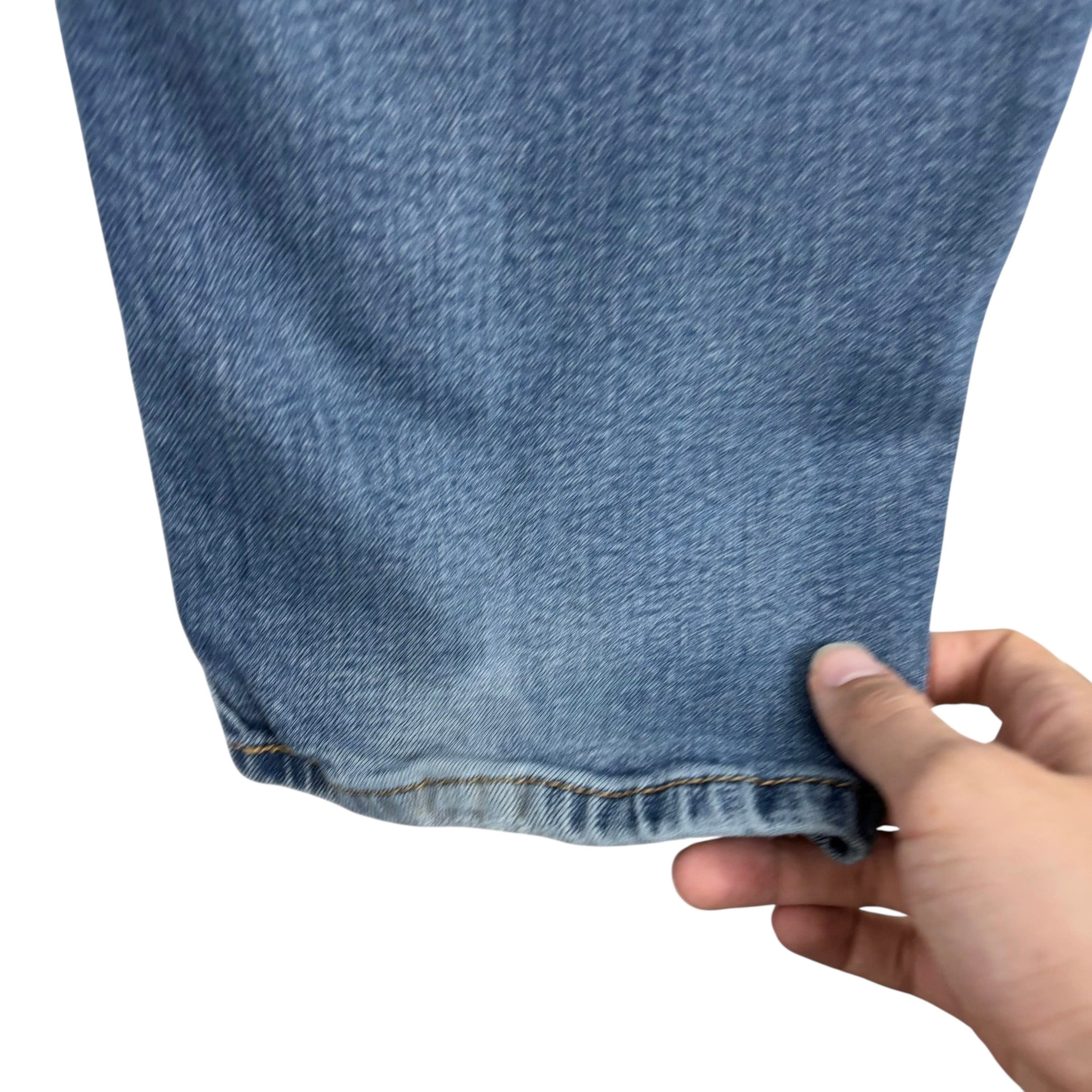 Levis 541 Jeans W36 L34 Mens Mid Blue Athletic Tapered Fit Stretch Denim