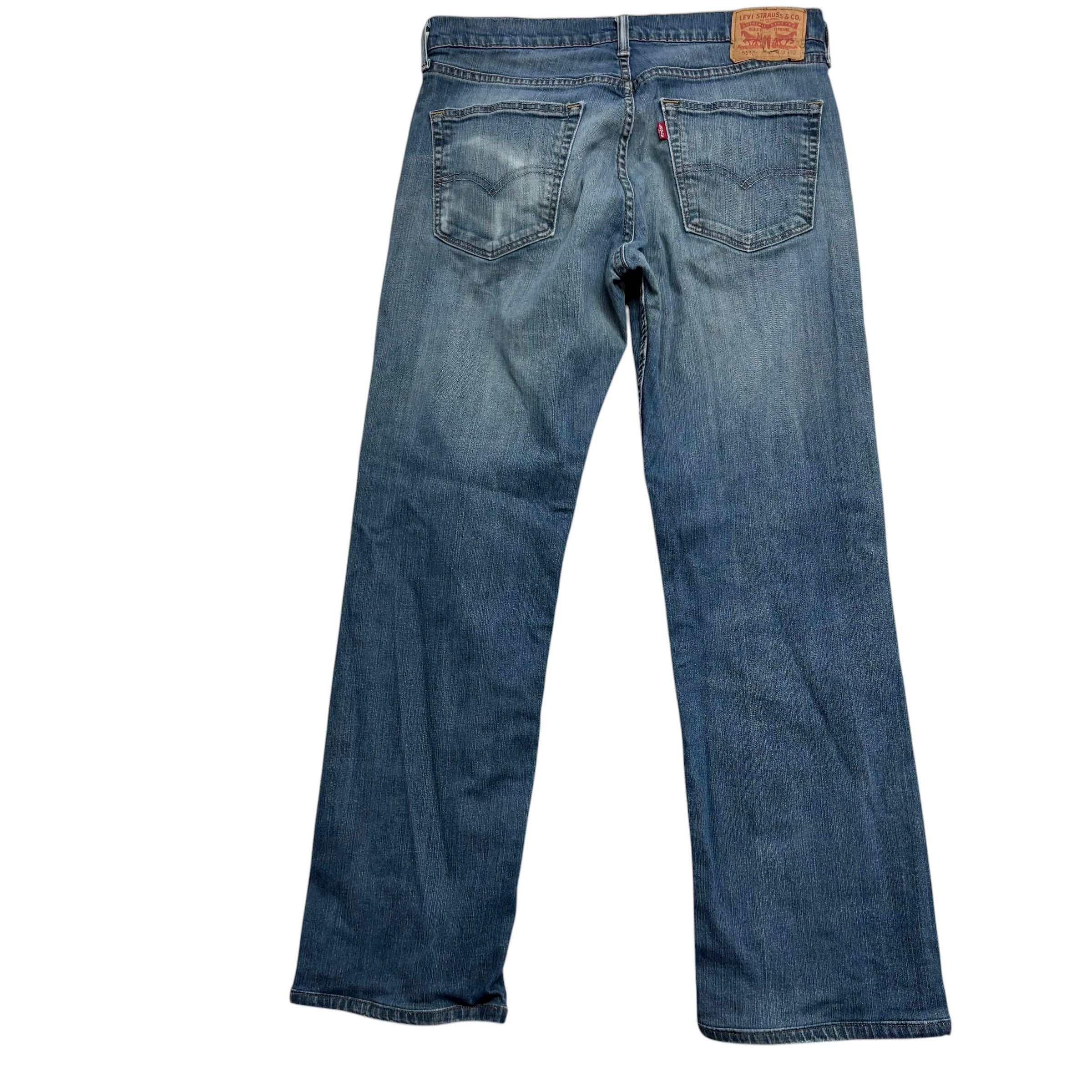 Levis 559 Jeans W33 L30 Mens Blue Relaxed Straight Fit Stretch Denim (F)