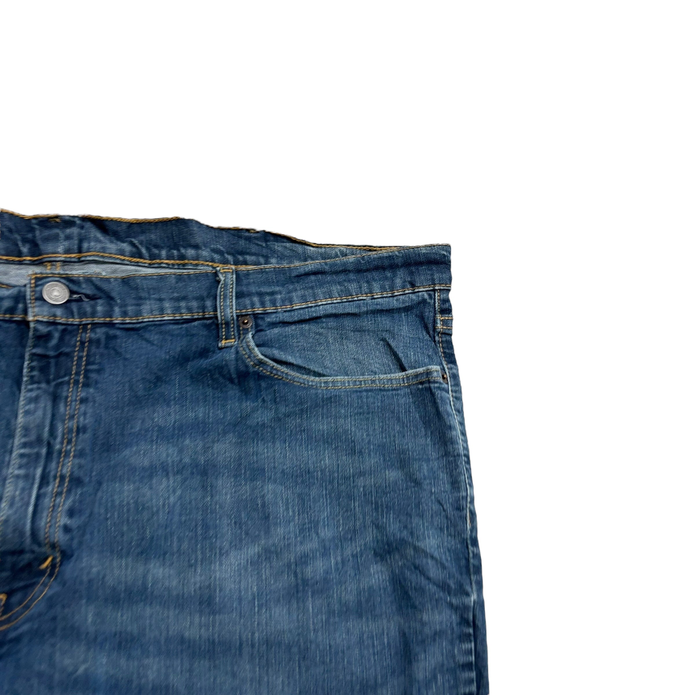 Levis 541 Jeans W48 L31 Mens Dark Blue Athletic Tapered Fit Stretch Denim