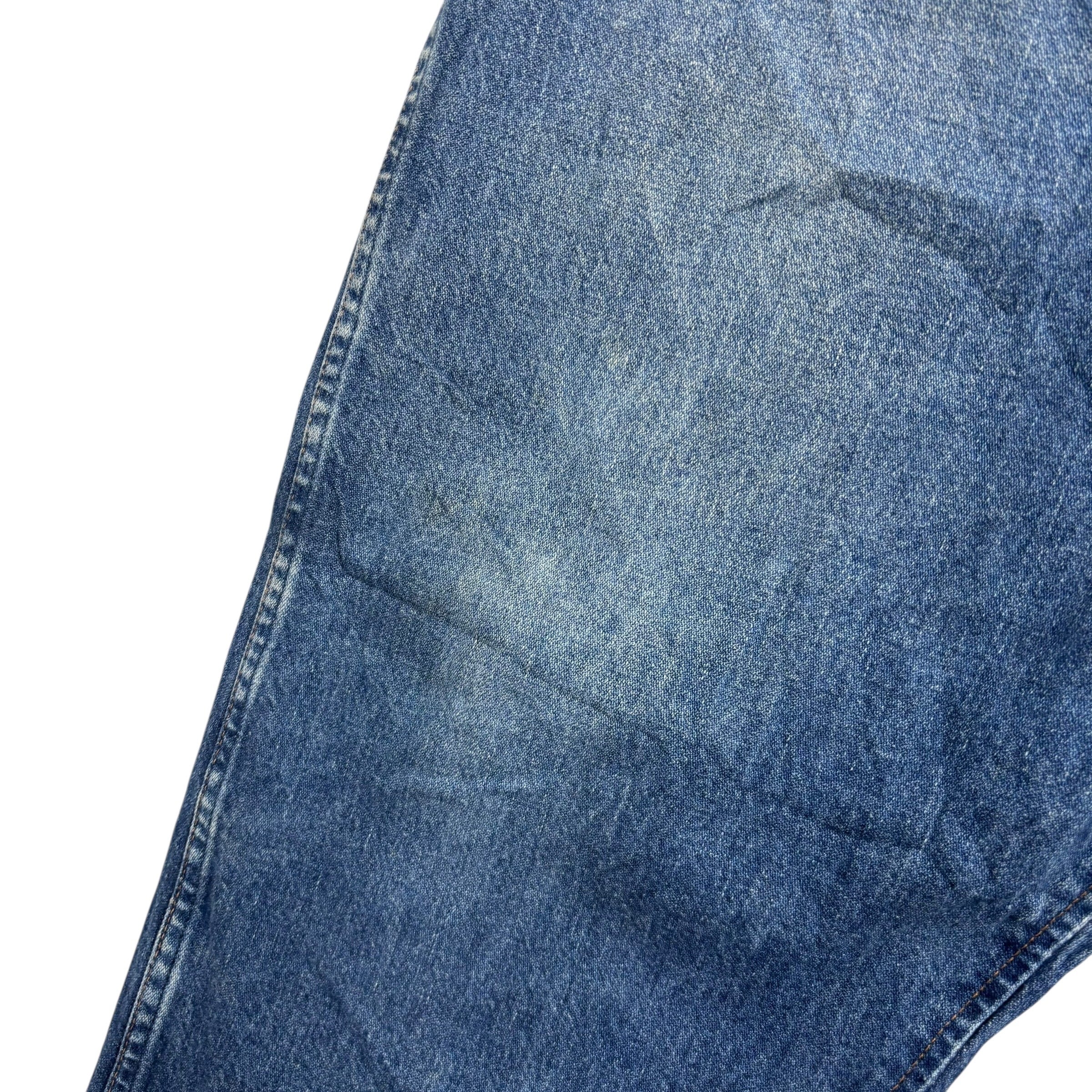 Wrangler Jeans Cowboy Cut W46 L30 Mens Mid Blue 47MWZ Regular Fit Denim