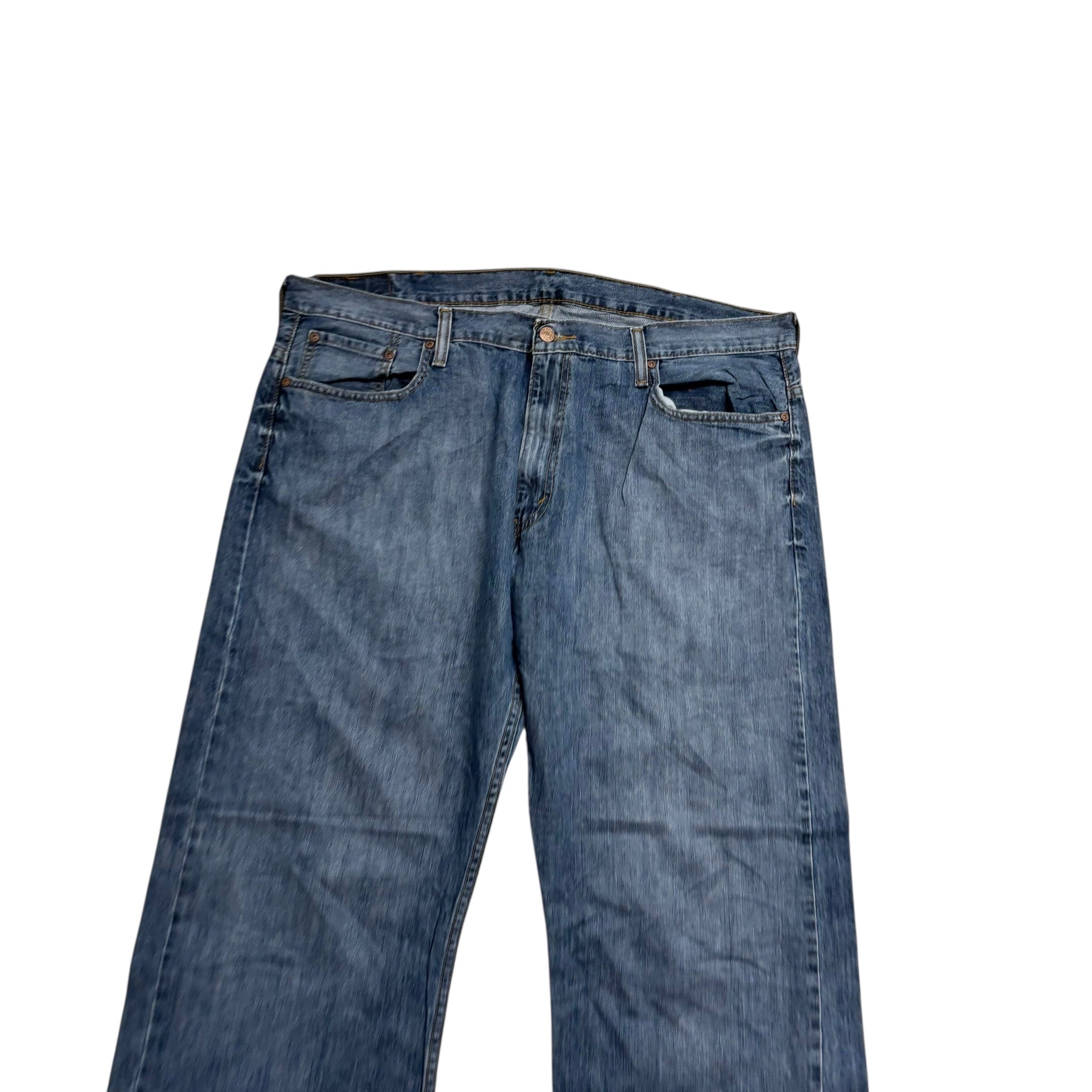 Levis 569 Jeans W40 L32 Mens Dark Blue Baggy Relaxed Straight Fit Denim
