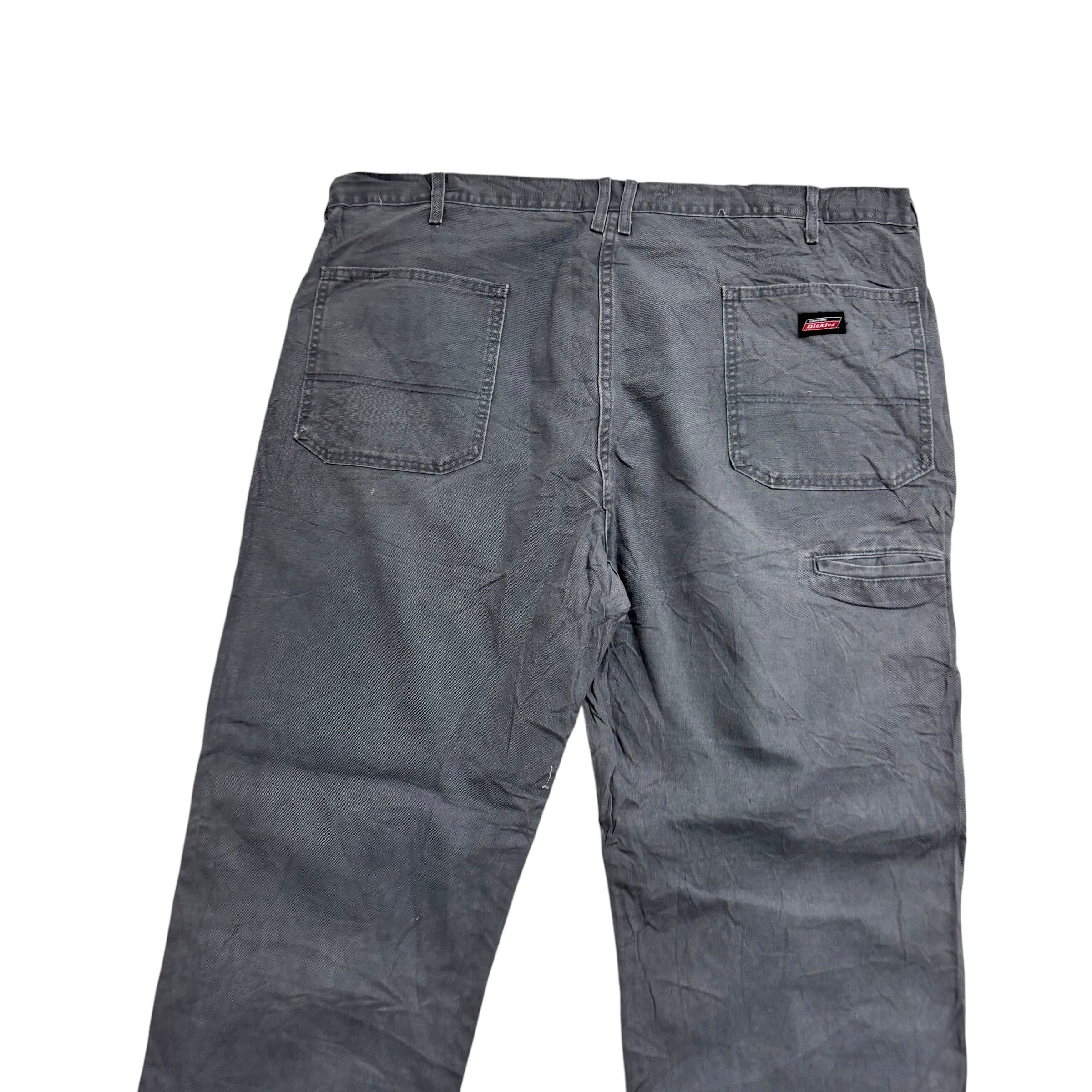 Dickies Carpenter Pants W42 L30 Mens Grey Relaxed Straight Trousers Jeans (E)