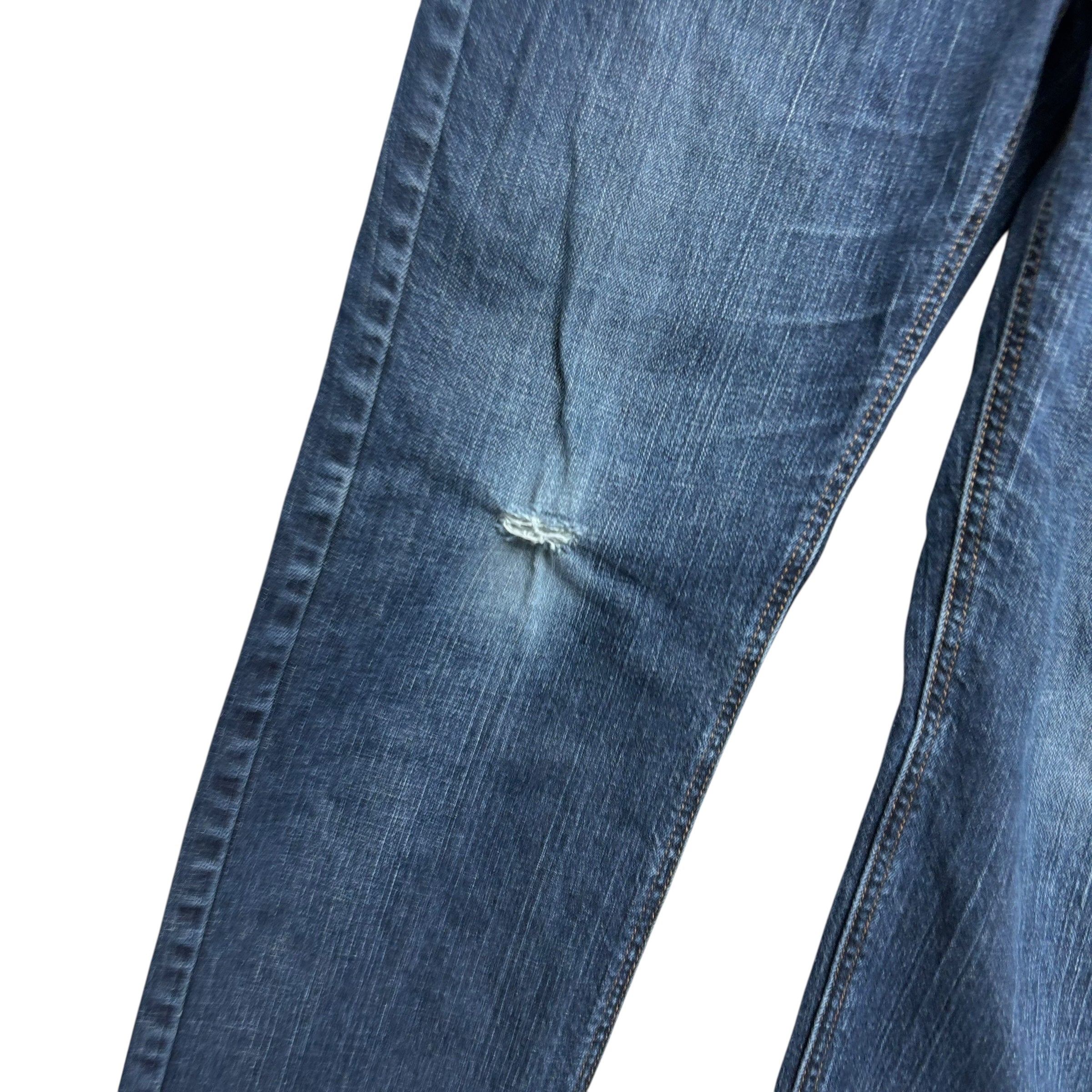 Levis 541 Jeans W33 L28 Mens Dark Blue Athletic Tapered Fit Stretch Denim (F)