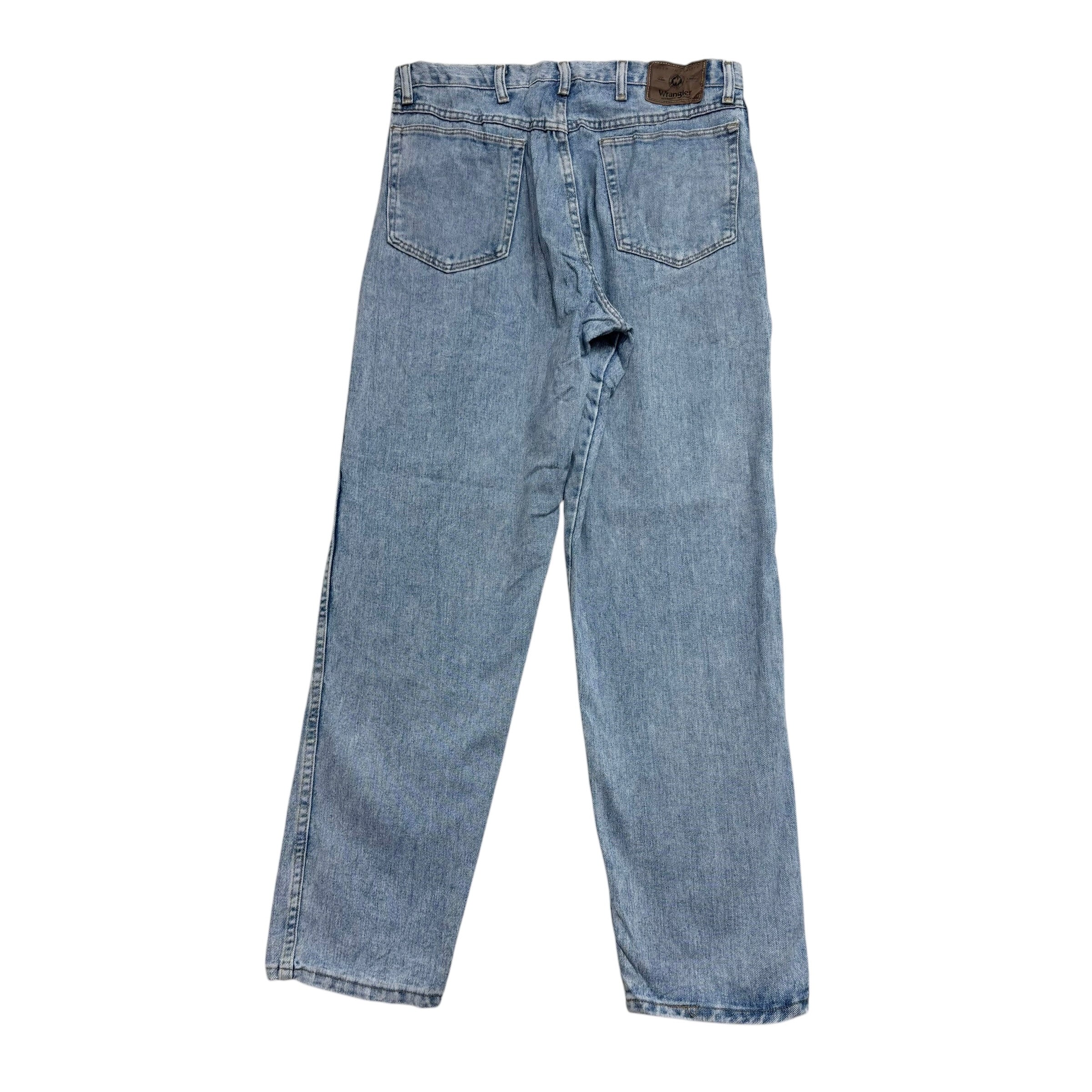 Wrangler Jeans W33 L32 Mens Light Blue Relaxed Straight Fit Vintage Denim