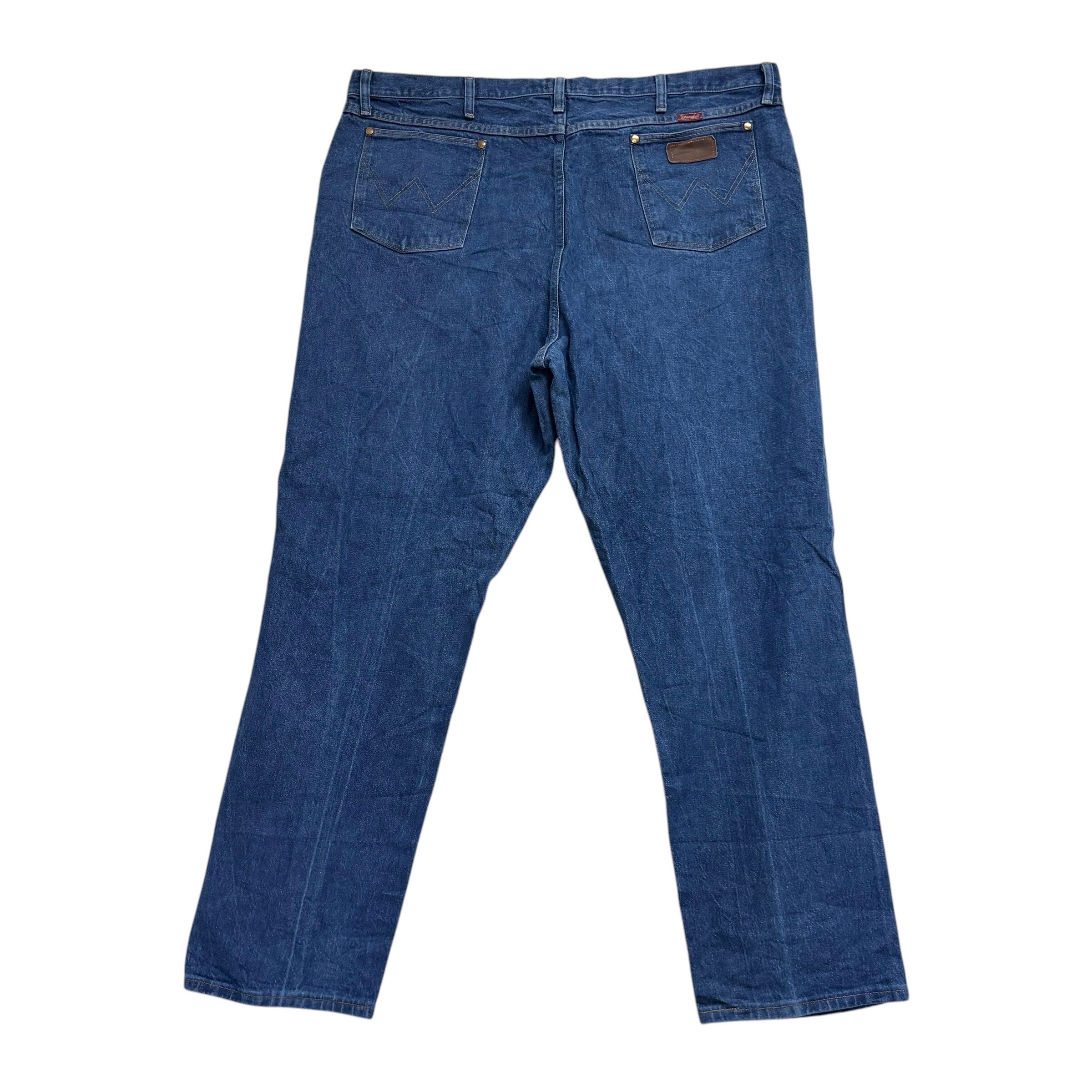 Wrangler Jeans Cowboy Cut W44 L32 Mens Mid Blue 31MWZ Relaxed Fit Denim (E)