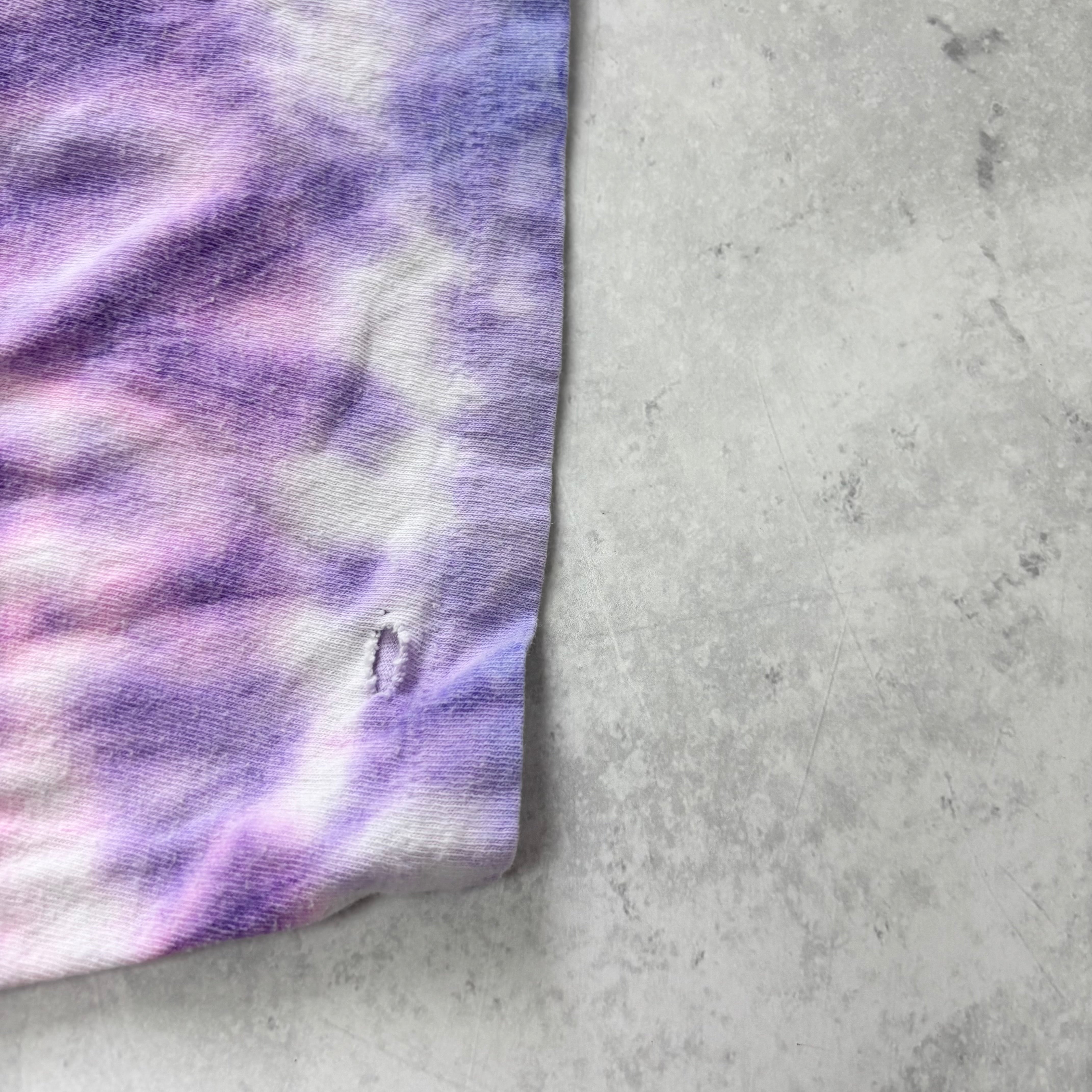 Vintage T Shirt Mens XL Tie Die Single Stitch Pink