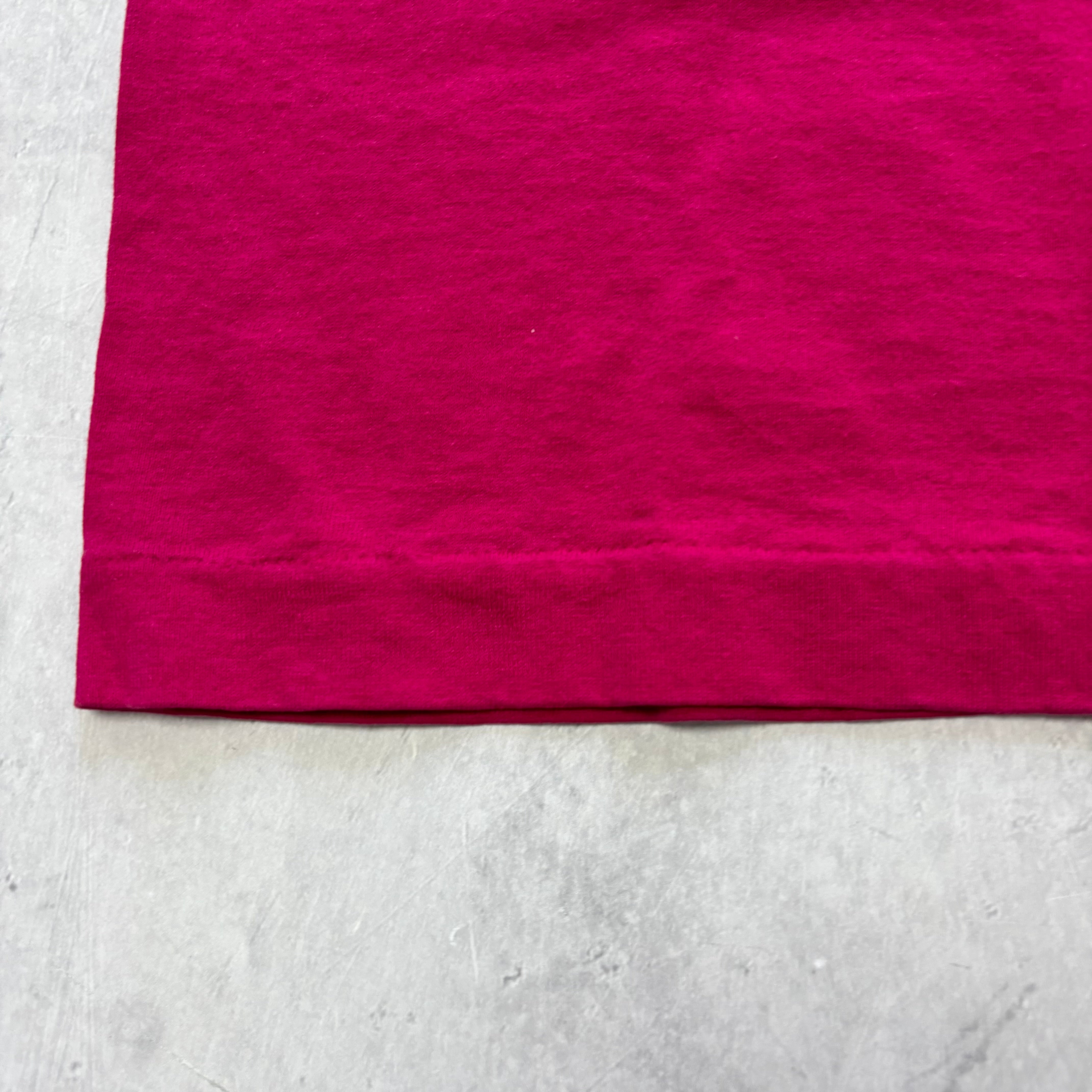 Vintage T Shirt Mens Small Pink Single Stitch Graphic Print 90s USA Tourist (E)