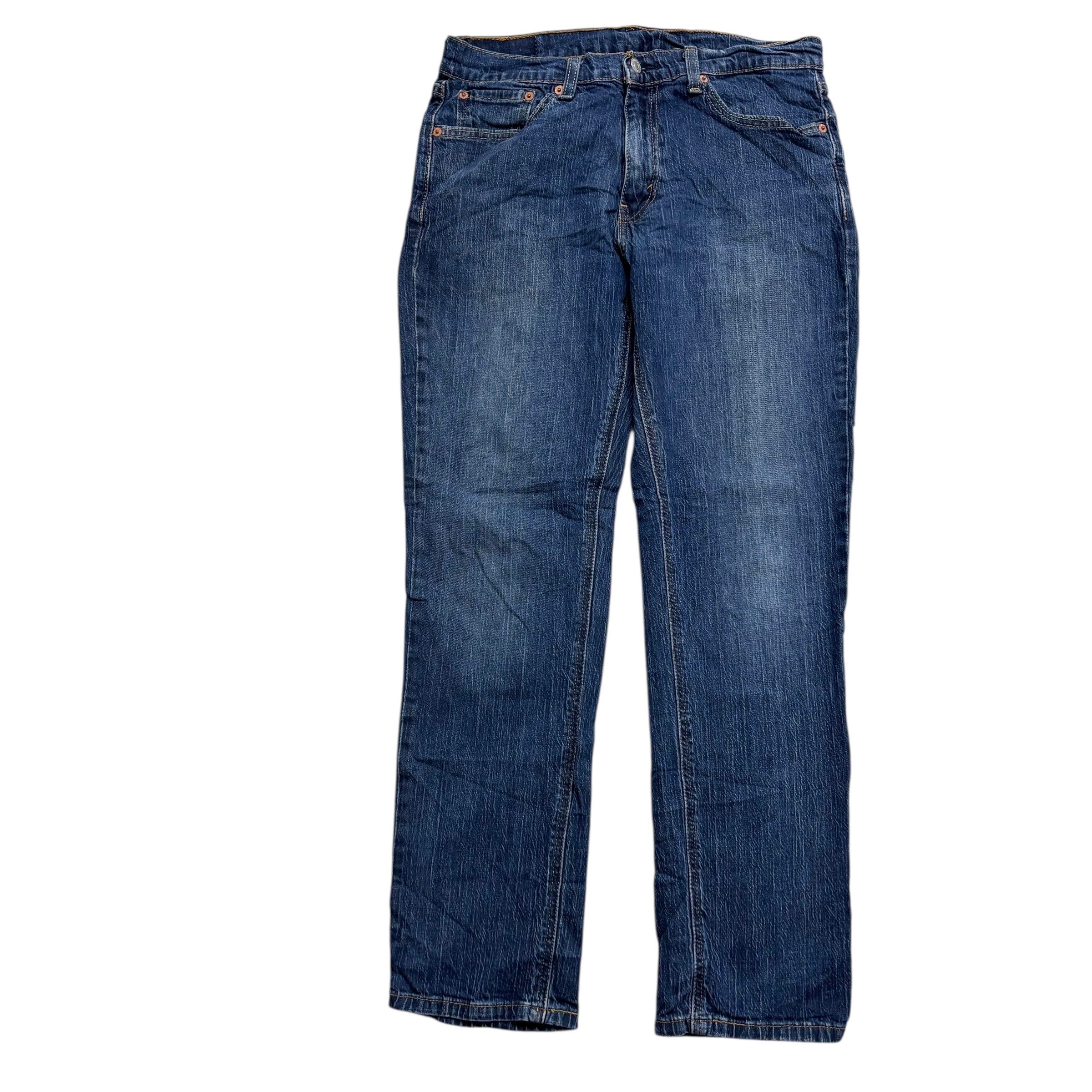 Levis 541 Jeans W32 L30 Mens Mid Blue Athletic Tapered Fit Stretch Denim (E)