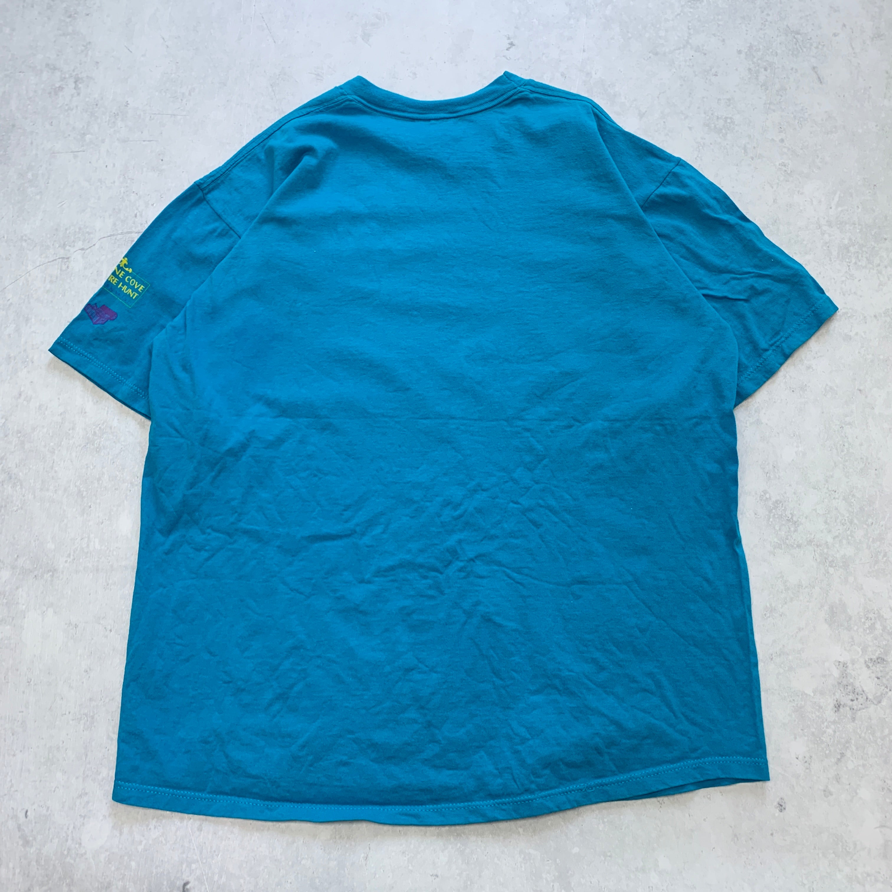 Vintage T Shirt Mens XL Blue Graphic Print 90s USA (E)