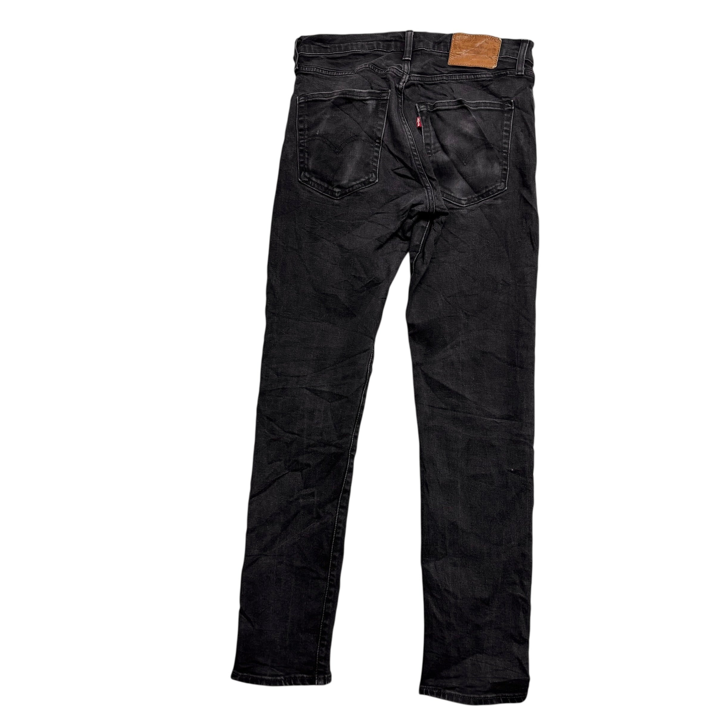 Levis 512 Jeans W30 L32 Mens Black Slim Tapered Fit Stretch Denim
