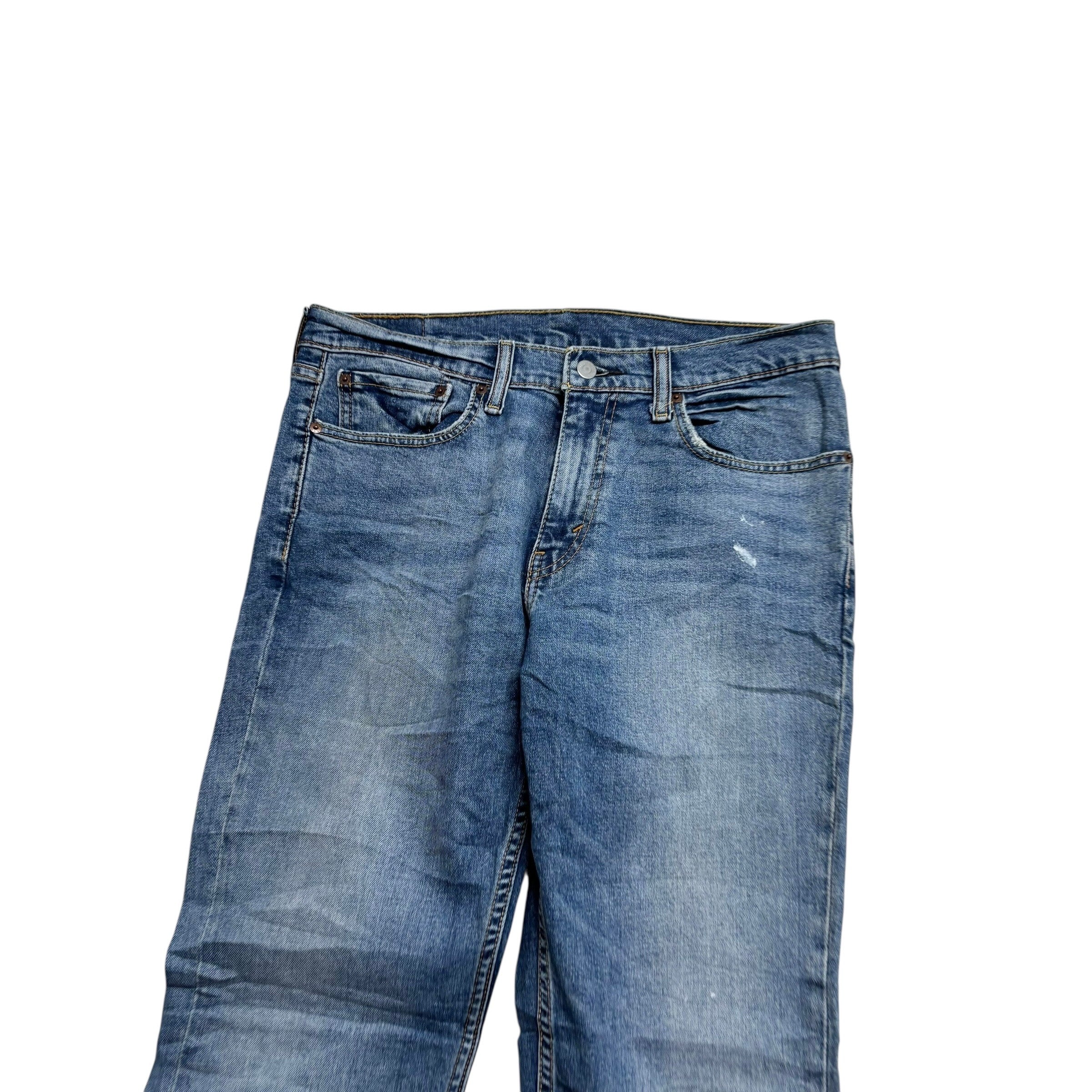 Levis 511 Jeans W34 L32 Mens Mid Blue Slim Fit Stretch Denim