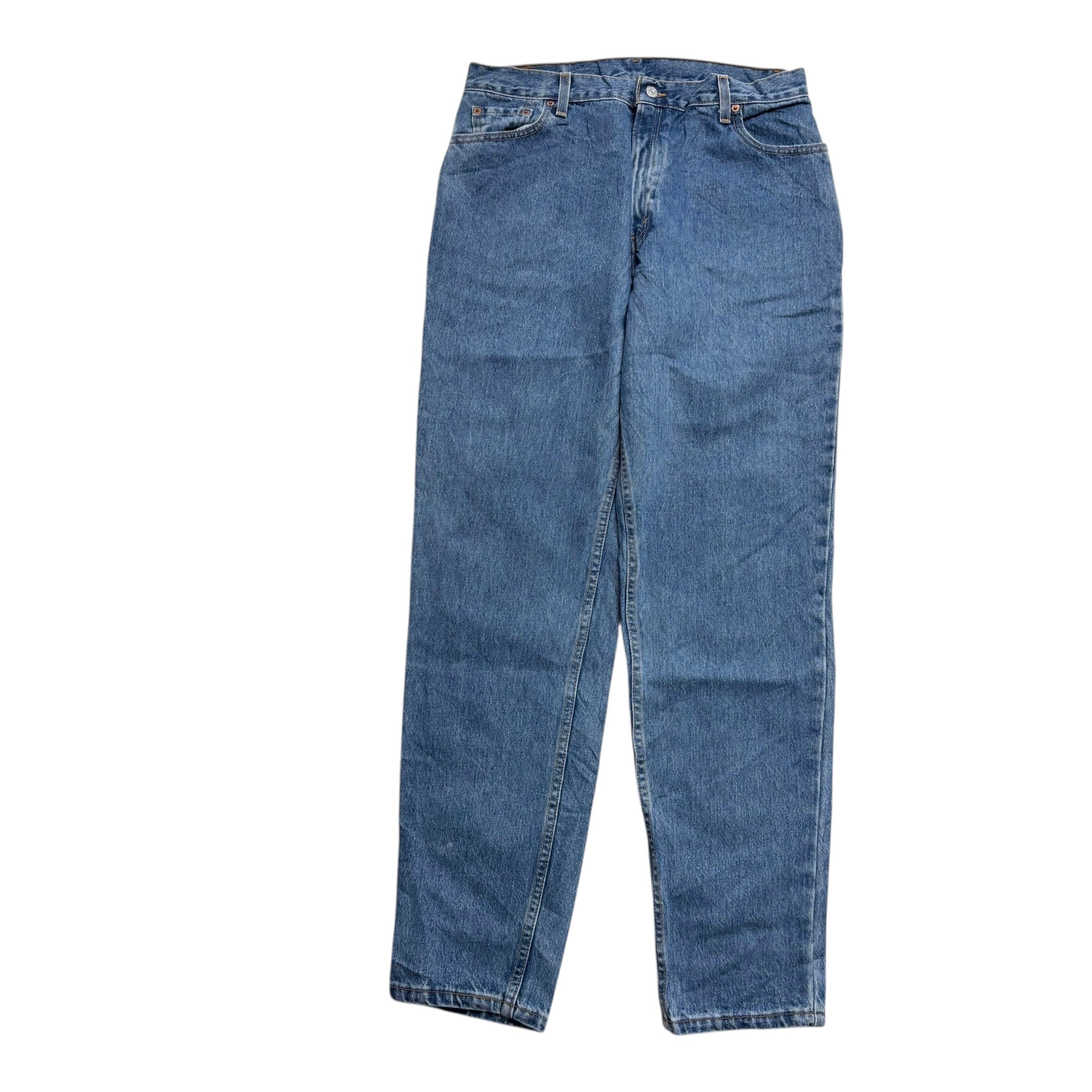 Levis 550 Jeans W34 L34 Womens Mid Blue Relaxed Tapered Made In USA Vintage (E)