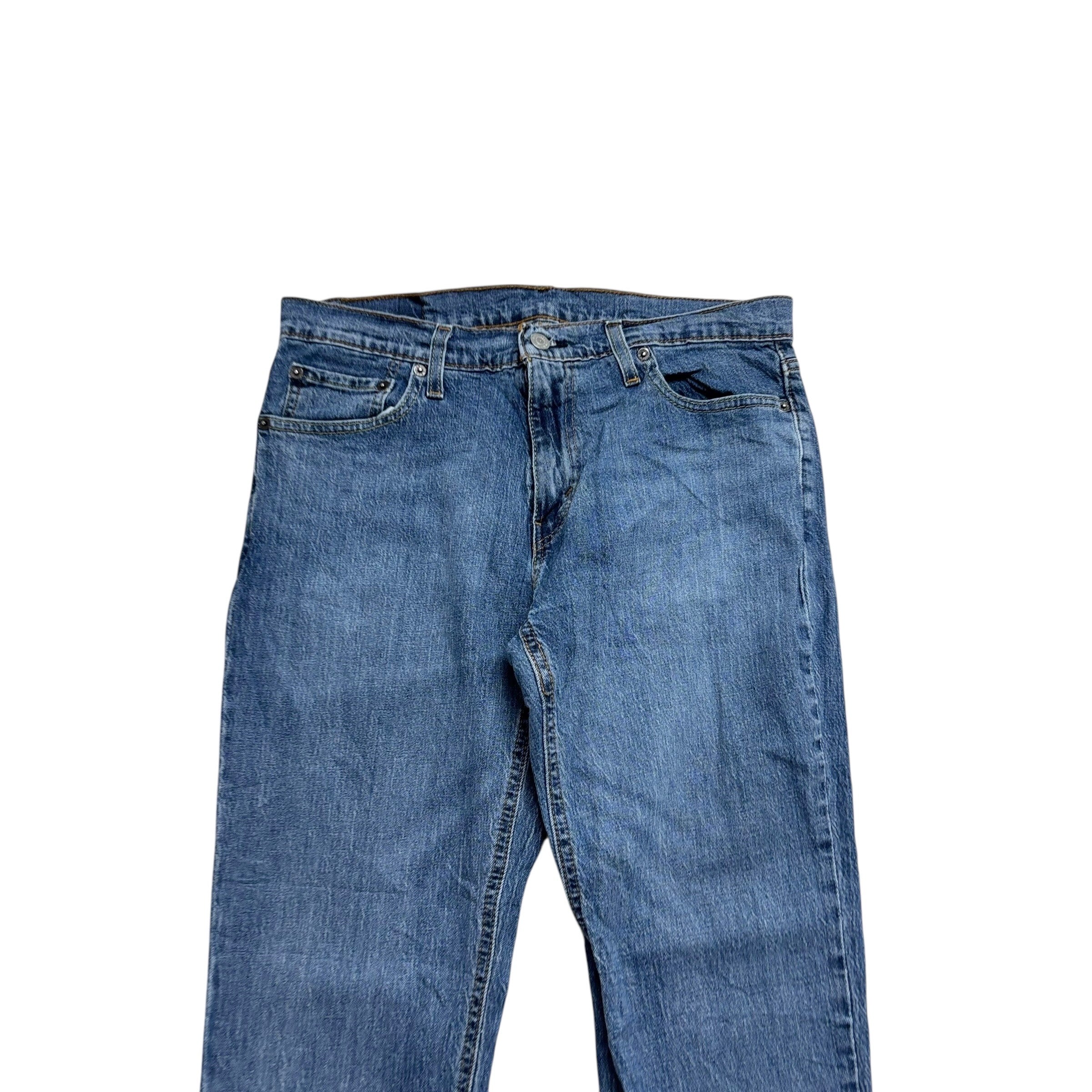 Levis 541 Jeans W30 L31 Mens Mid Blue Athletic Tapered Fit Stretch Denim (E)