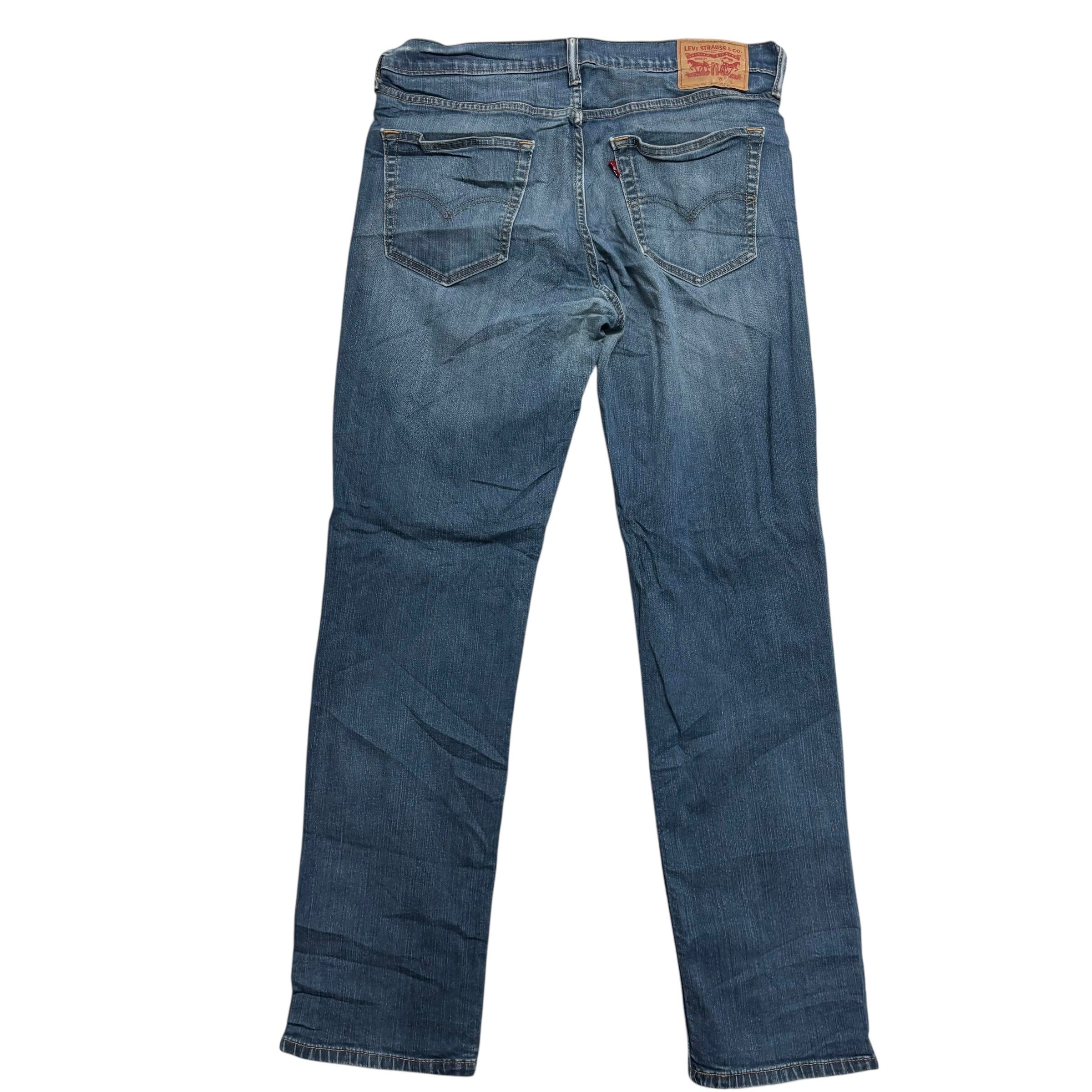 Levis 541 Jeans W33 L33 Mens Blue Athletic Tapered Fit Stretch Denim (F)