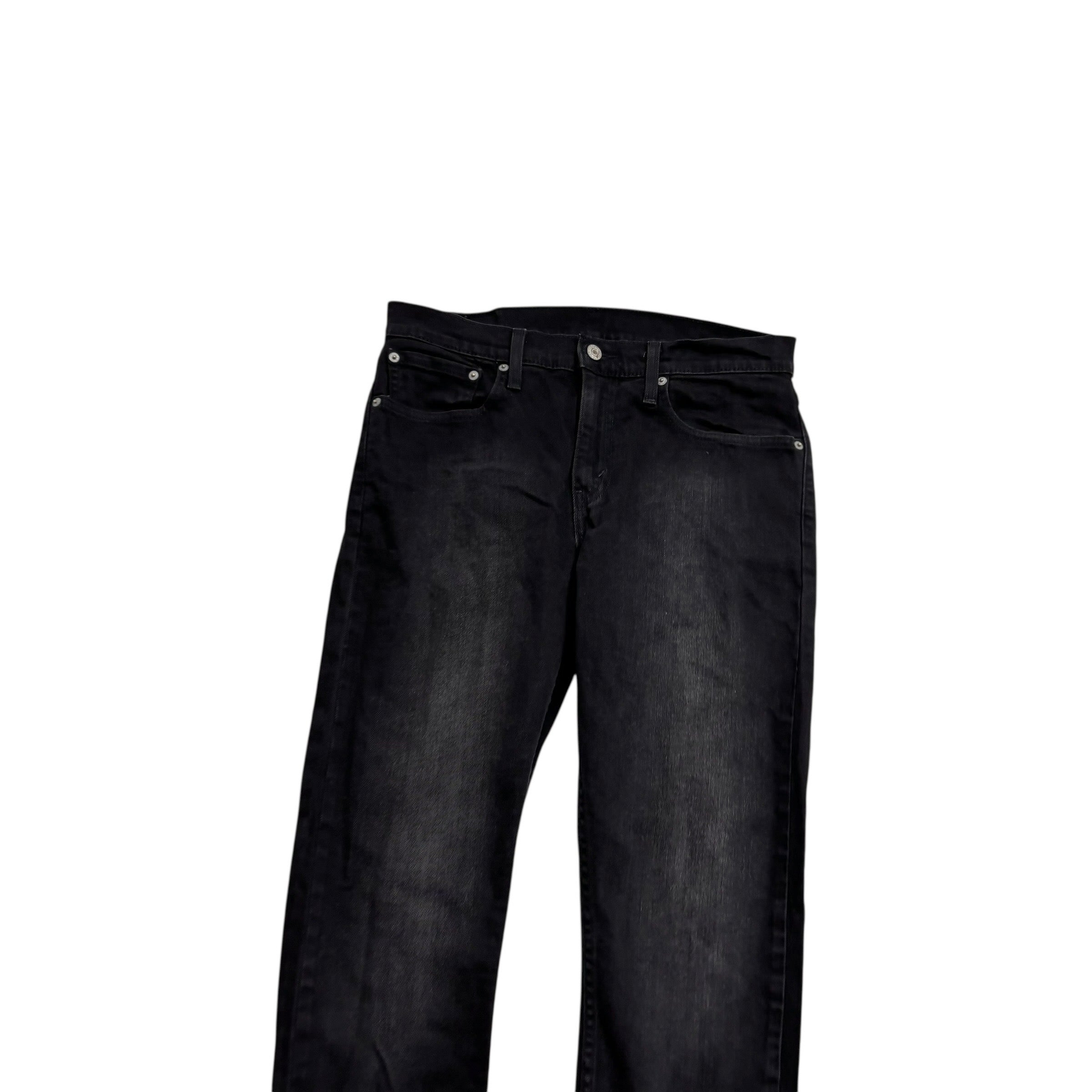 Levis 512 Jeans W32 L31 Mens Black Slim Tapered Fit Stretch Denim (E)