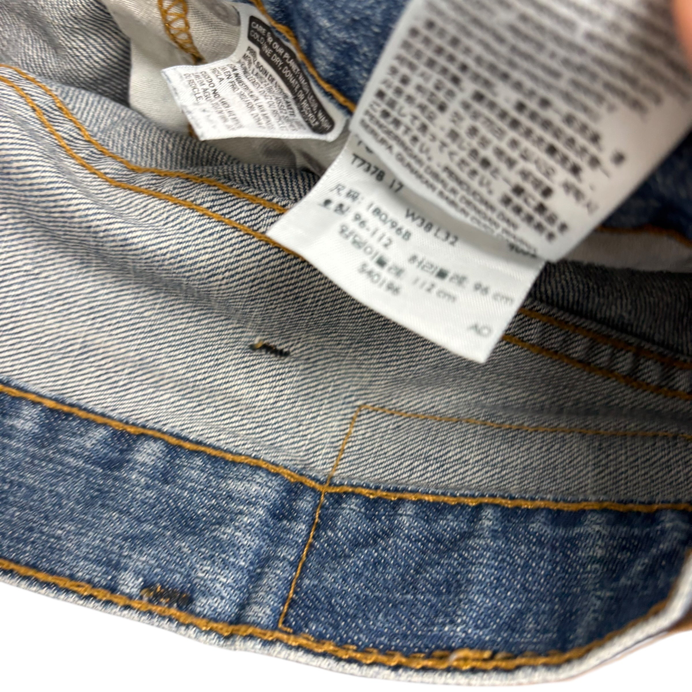 Levis 569 Jeans W38 L32 Mens Mid Blue Relaxed Baggy Straight Fit Denim