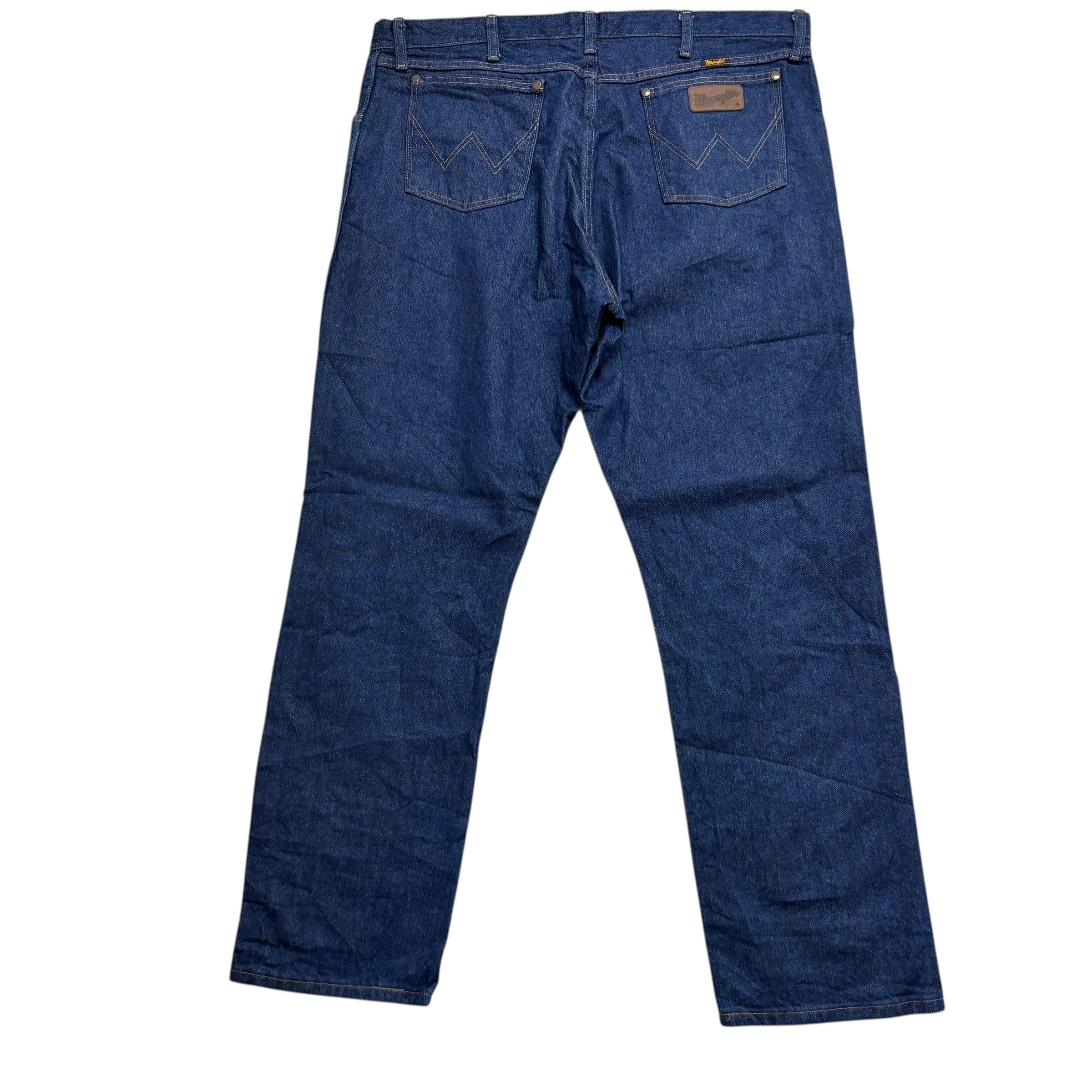 Wrangler Jeans Cowboy Cut W40 L32 Mens Dark Blue 47MWZ Regular Fit Denim (E)