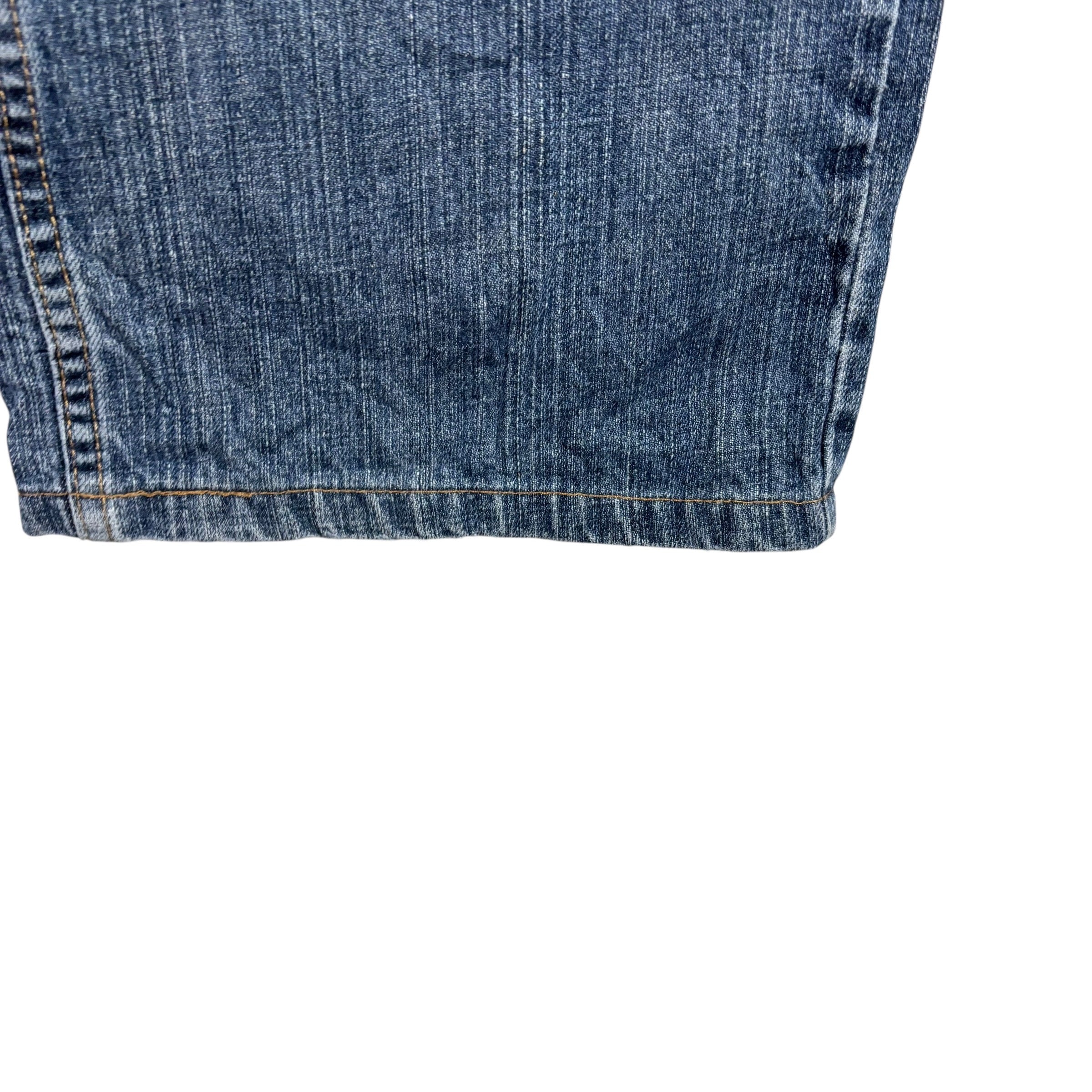 Levis 559 Jeans W42 L25 Mens Mid Blue Baggy Relaxed Straight Fit Denim (F)