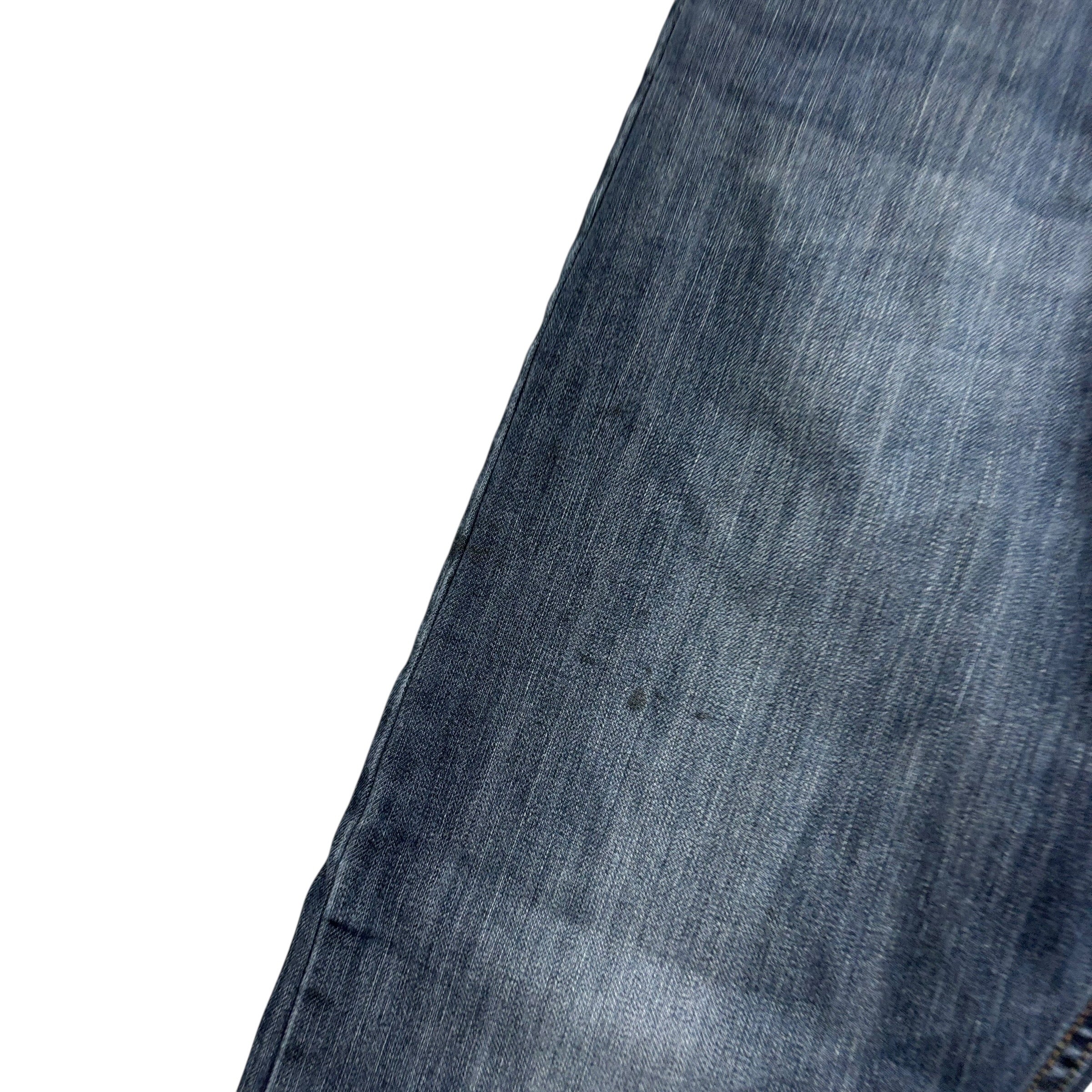 Wrangler Jeans W40 L32 Mens Dark Blue Relaxed Bootcut Fit Vintage Denim