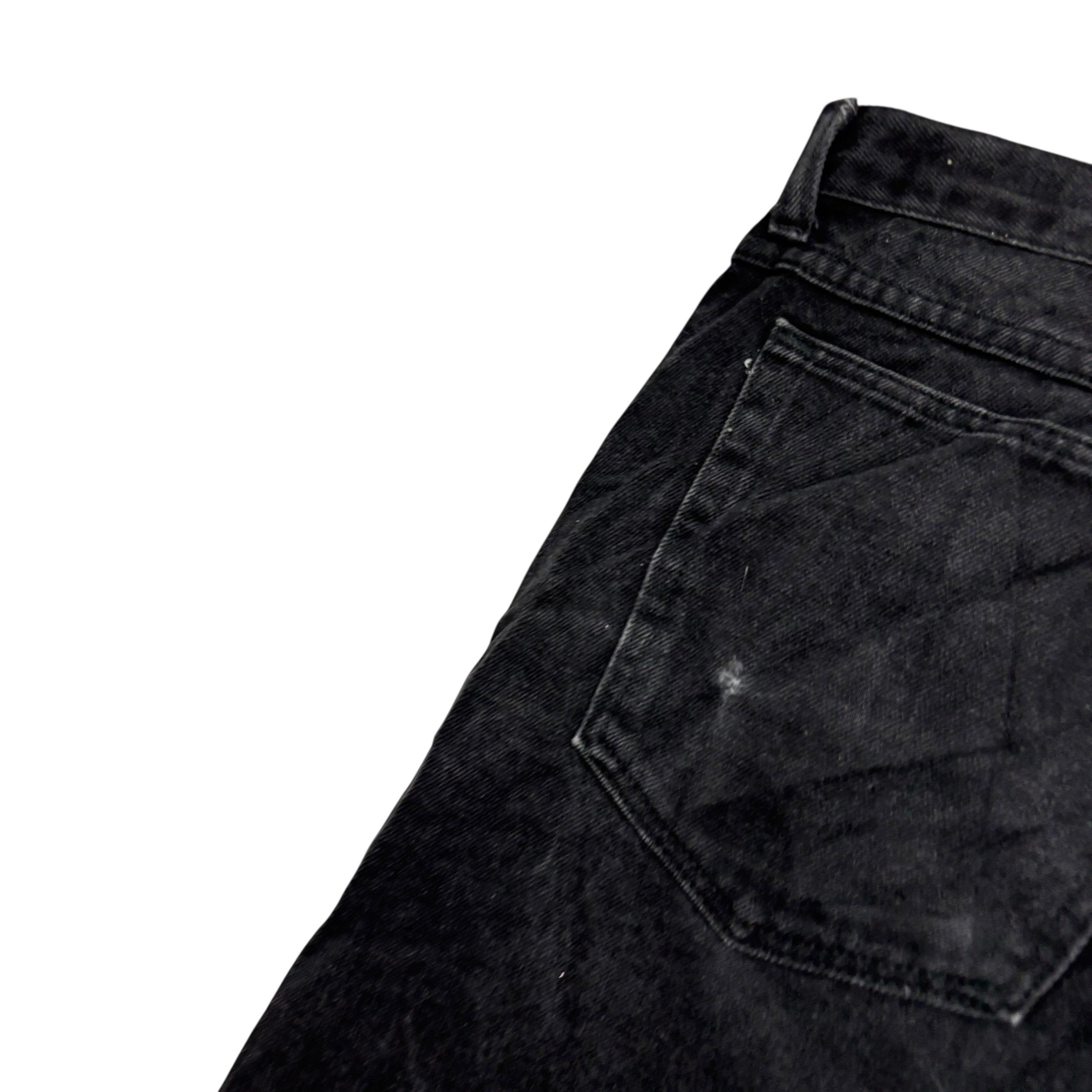 Wrangler Jeans W48 L31 Mens Black Relaxed Tapered Fit Vintage Denim
