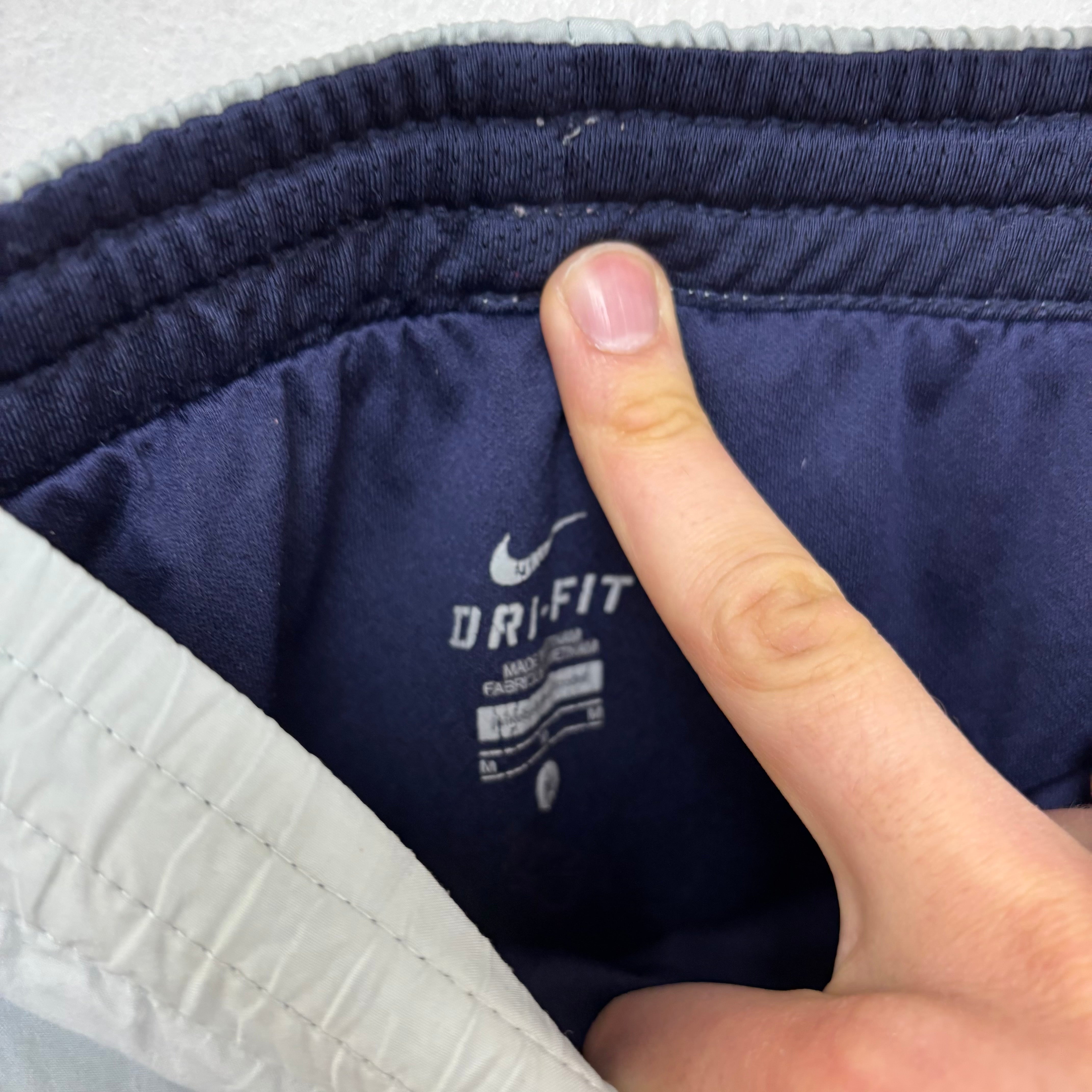 Nike Shorts Womens Medium Blue Dri Fit Running Sports Gym Athletic (E)