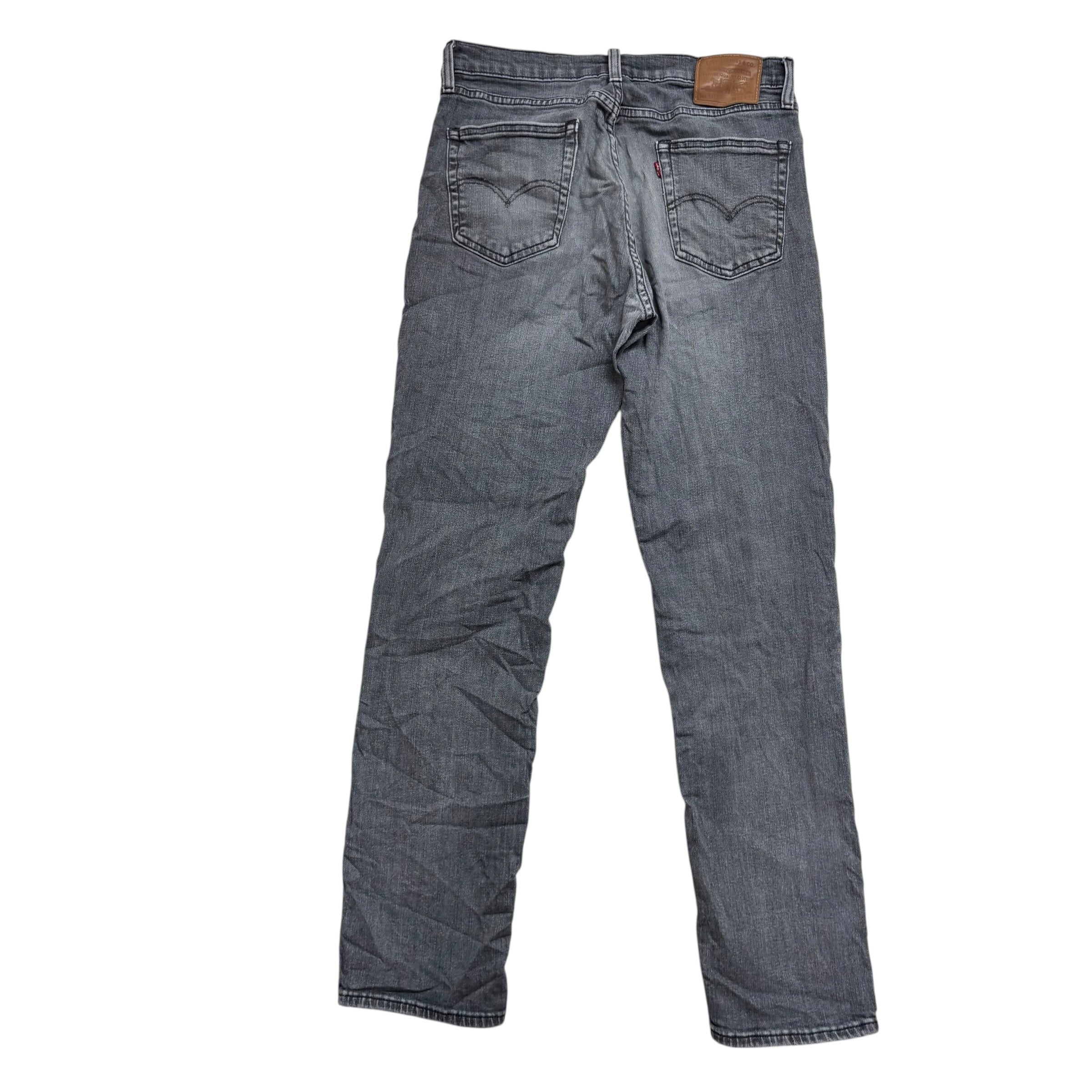 Levis 511 Jeans W32 L32 Mens Grey Slim Fit Stretch Premium Denim (E)