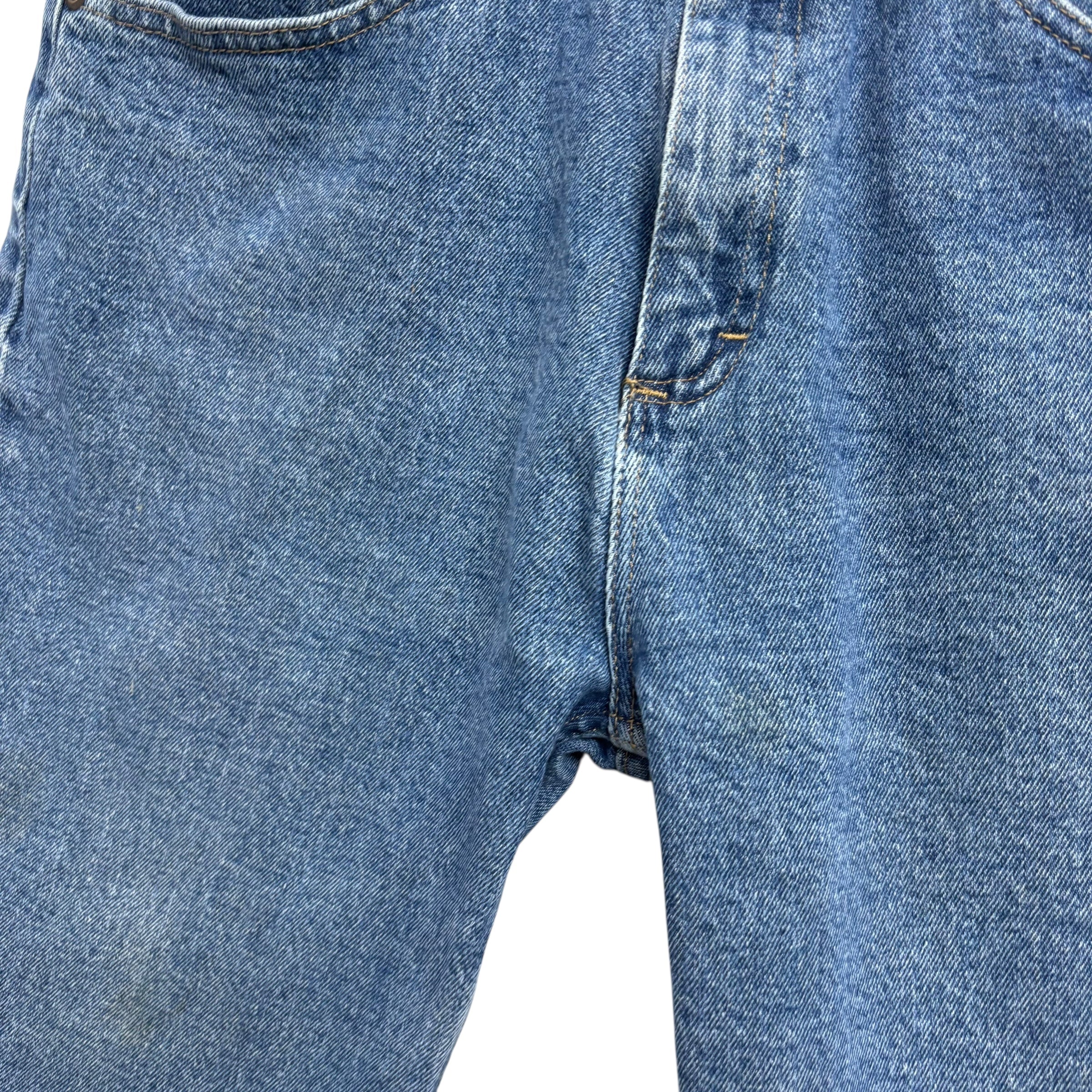 Wrangler Jorts W32 Mens Denim Shorts Mid Blue Regular Fit Stretch