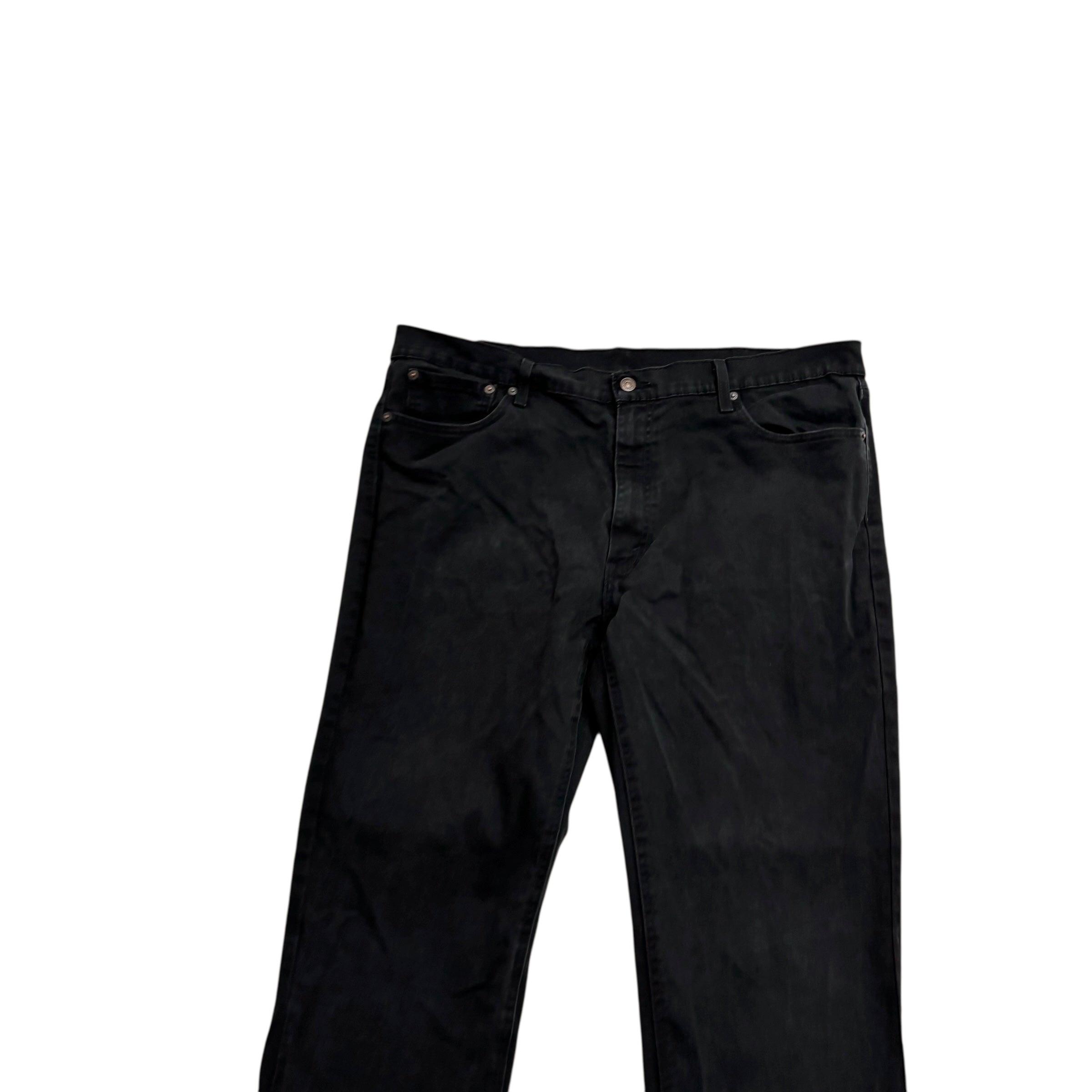 Levis 541 Jeans W40 L32 Mens Black Athletic Tapered Fit Stretch Denim