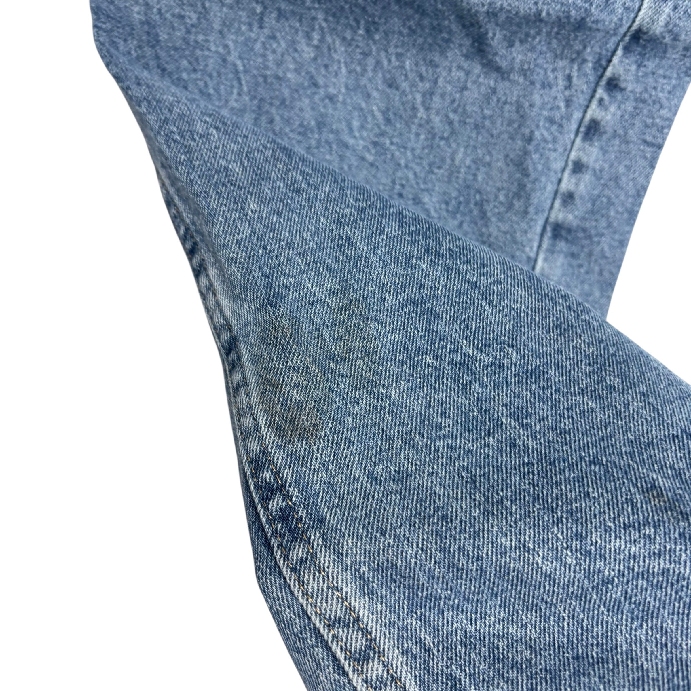 Wrangler Jeans W42 L30 Mens Mid Blue Regular Straight Fit Stretch Denim