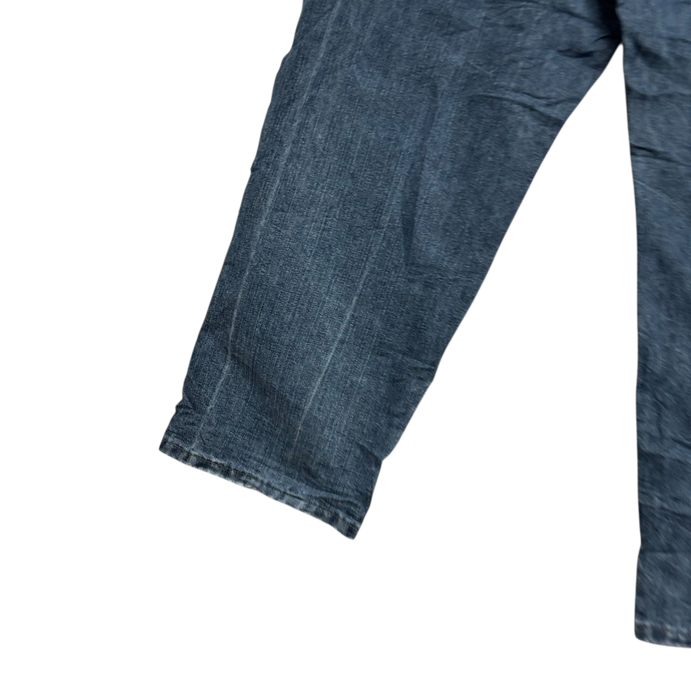 Wrangler Carpenter Jeans W40 L30 Mens Dark Blue Relaxed Straight Fit Denim