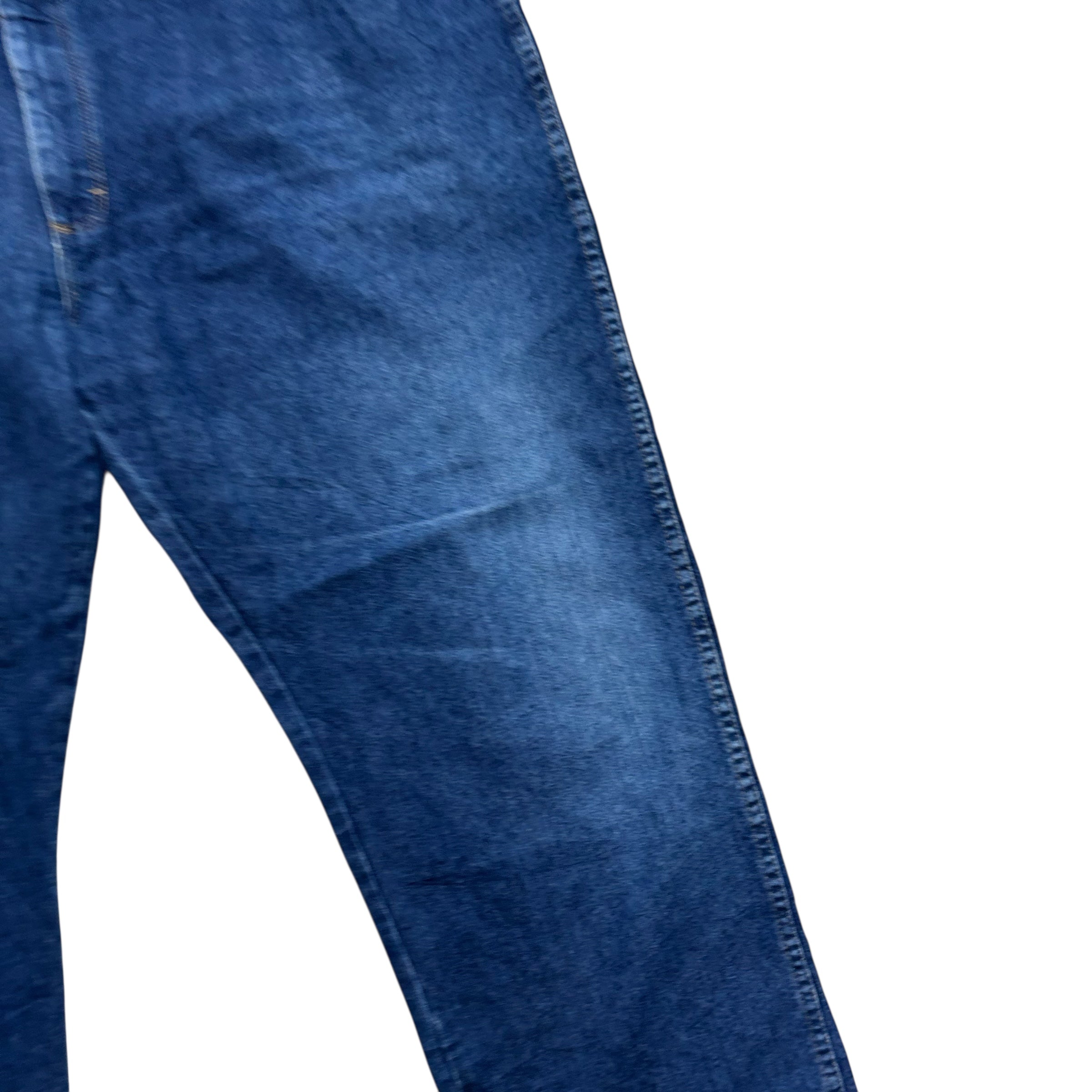 Wrangler Jeans W48 L30 Mens Mid Blue Regular Straight Fit Denim