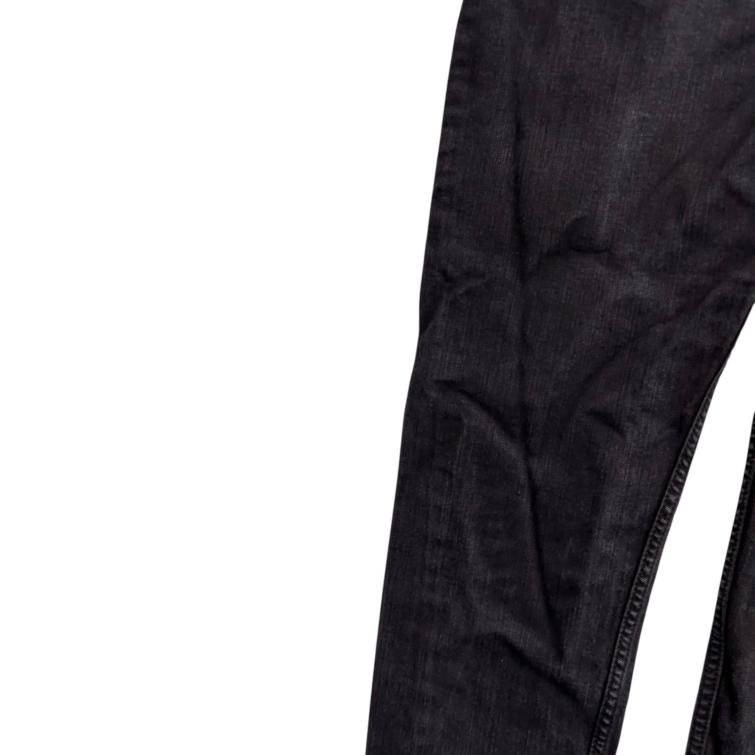 Levis 512 Jeans W36 L29 Mens Black Slim Tapered Fit Stretch Denim