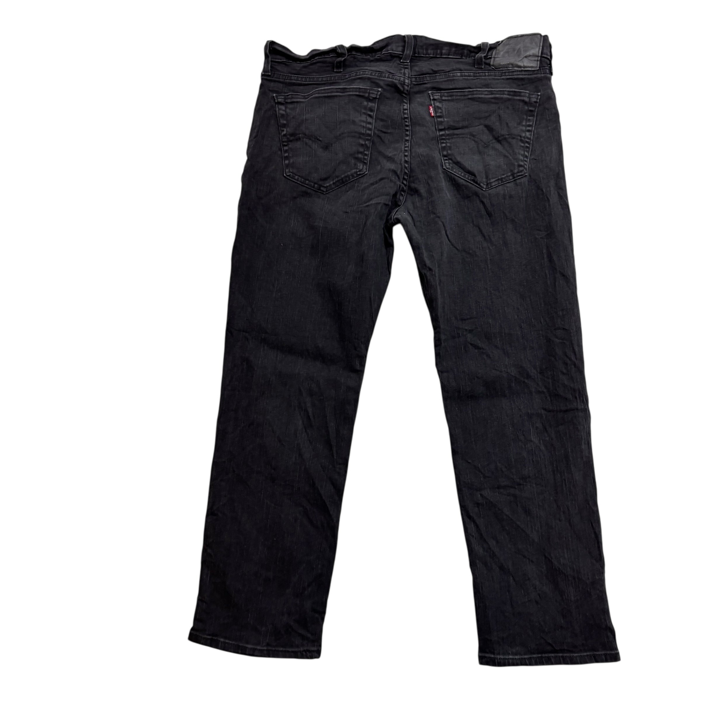 Levis 559 Jeans W38 L30 Mens Black Regular Straight Fit Stretch Denim