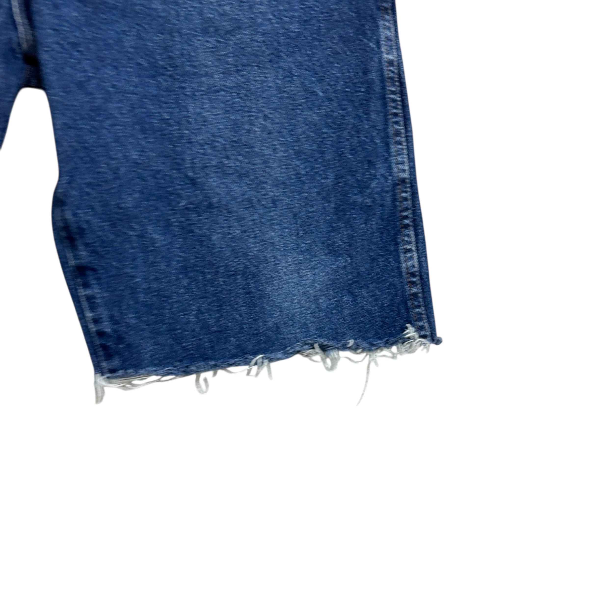 Wrangler Denim Shorts W40 Mens Jorts Mid Blue Regular Fit Cut Offs