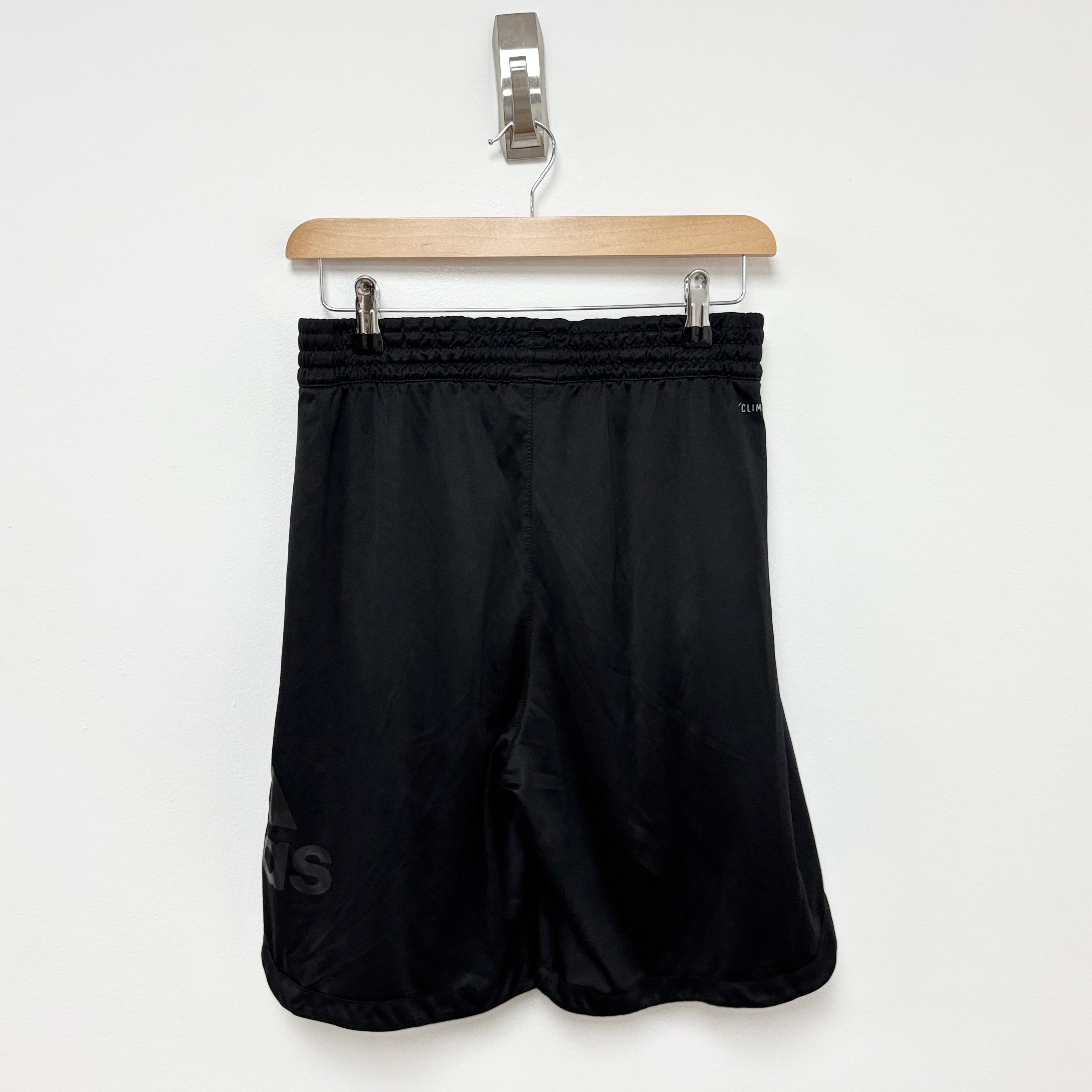 Adidas Shorts Mens Medium Black Sports Running Gym Athletic Pockets (E)