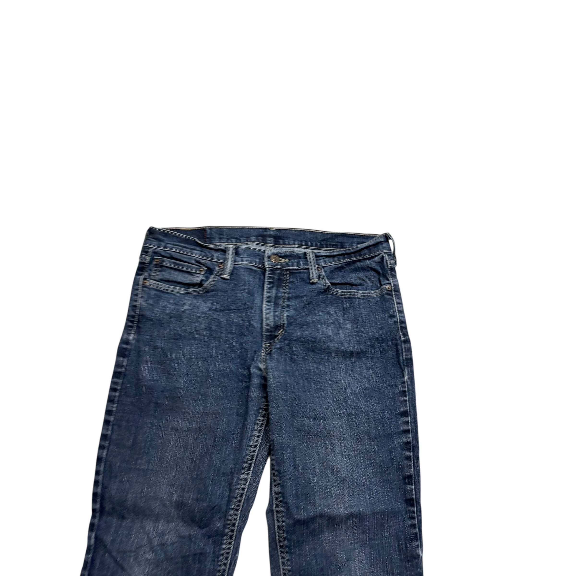 Levis 541 Jeans W33 L28 Mens Dark Blue Athletic Tapered Fit Stretch Denim (F)