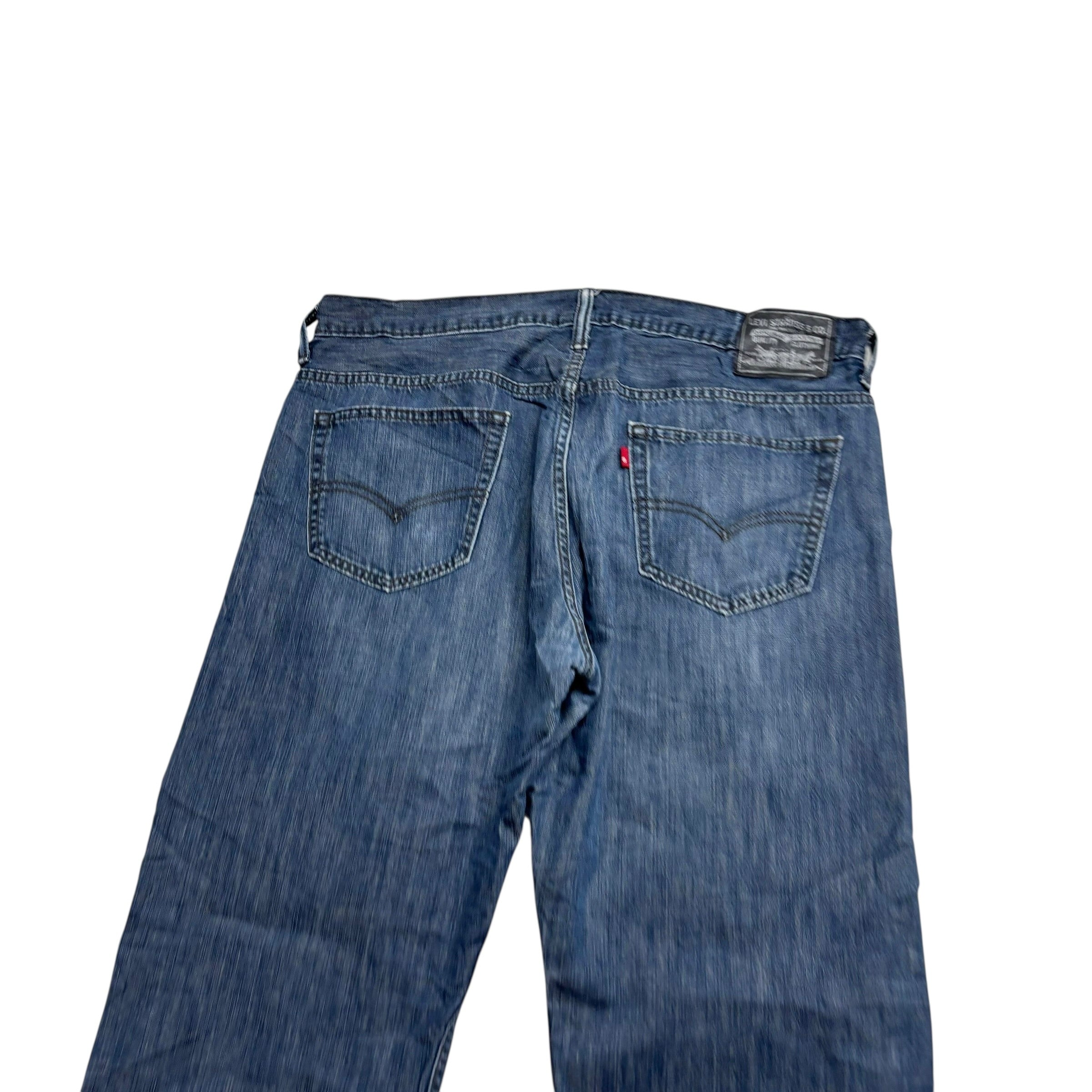 Levis 569 Jeans W36 L33 Mens Dark Blue Baggy Relaxed Straight Vintage Denim (E)