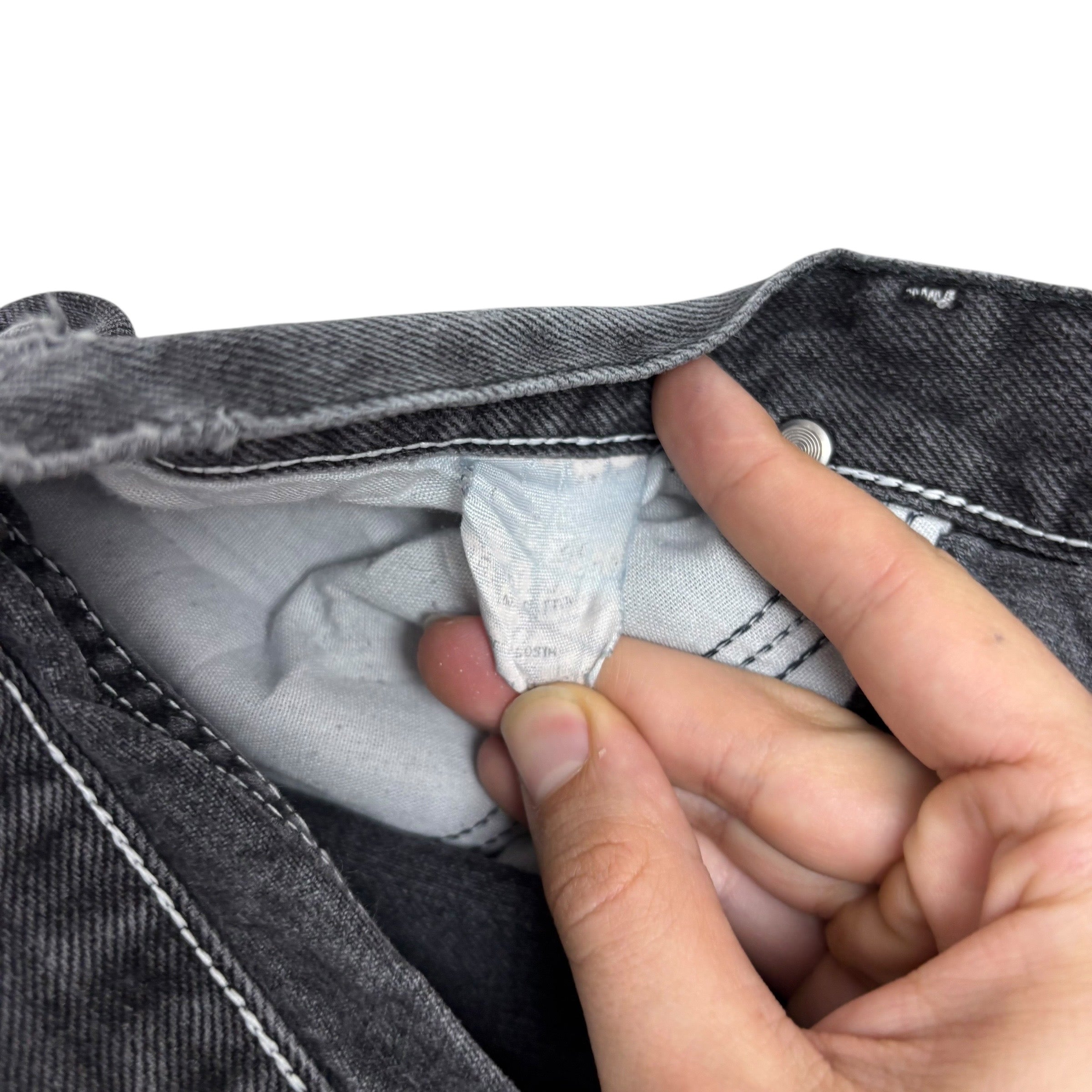 Wrangler Jeans W38 L30 Mens Black Relaxed Straight Fit Vintage Denim