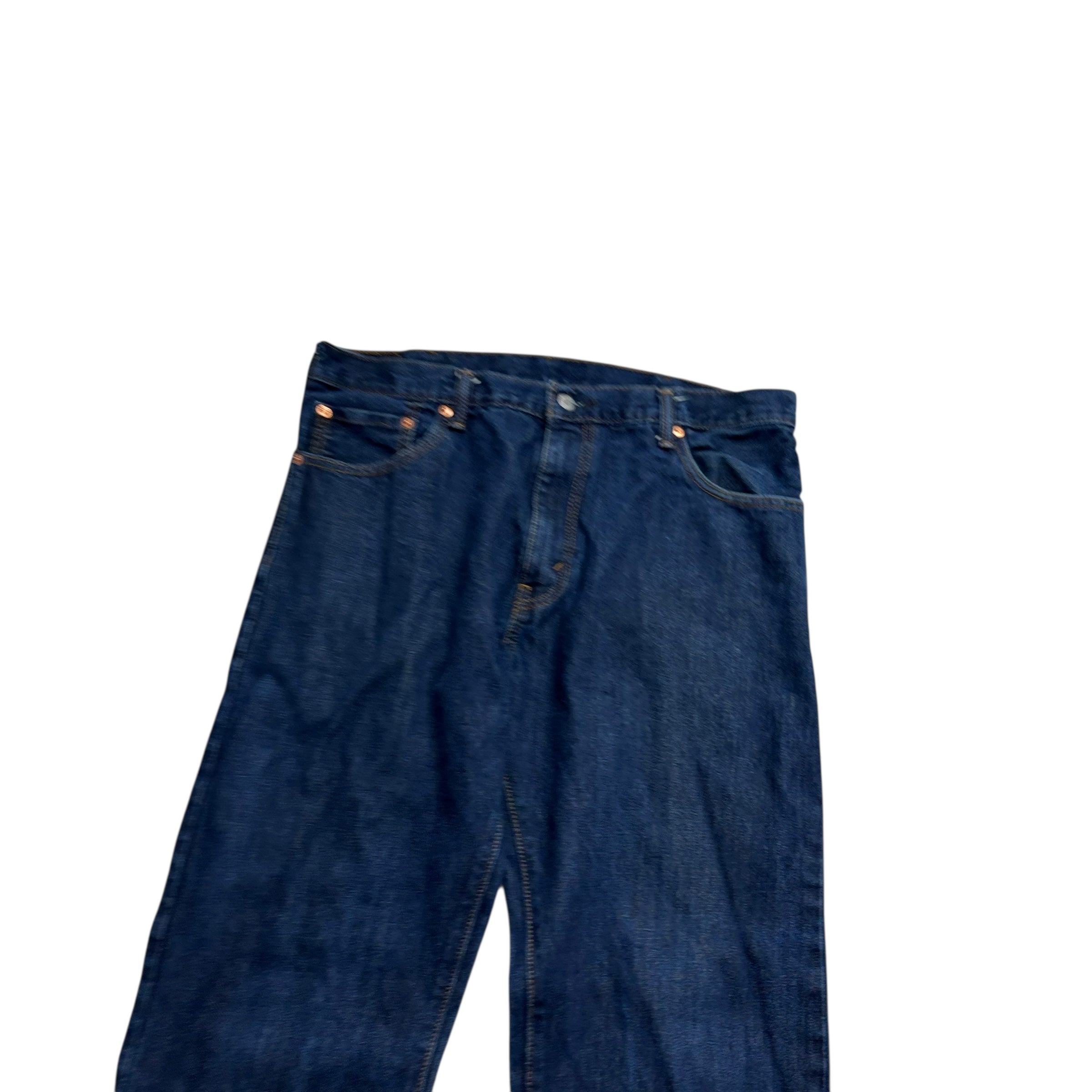 Levis 517 Jeans W36 L34 Mens Dark Blue Regular Bootcut Fit Denim (E)