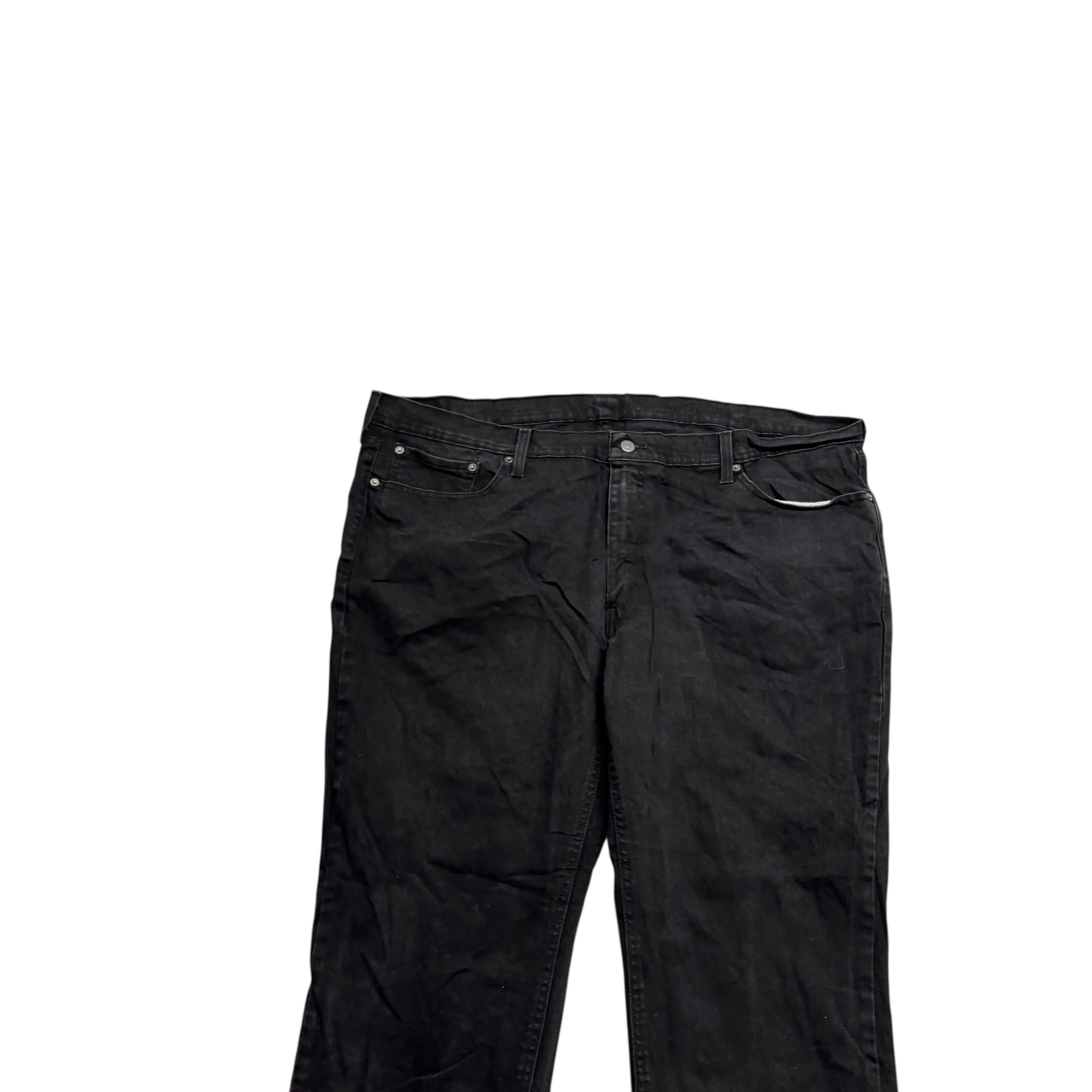 Levis 541 Jeans W46 L29 Mens Black Athletic Tapered Fit Stretch Denim (E)