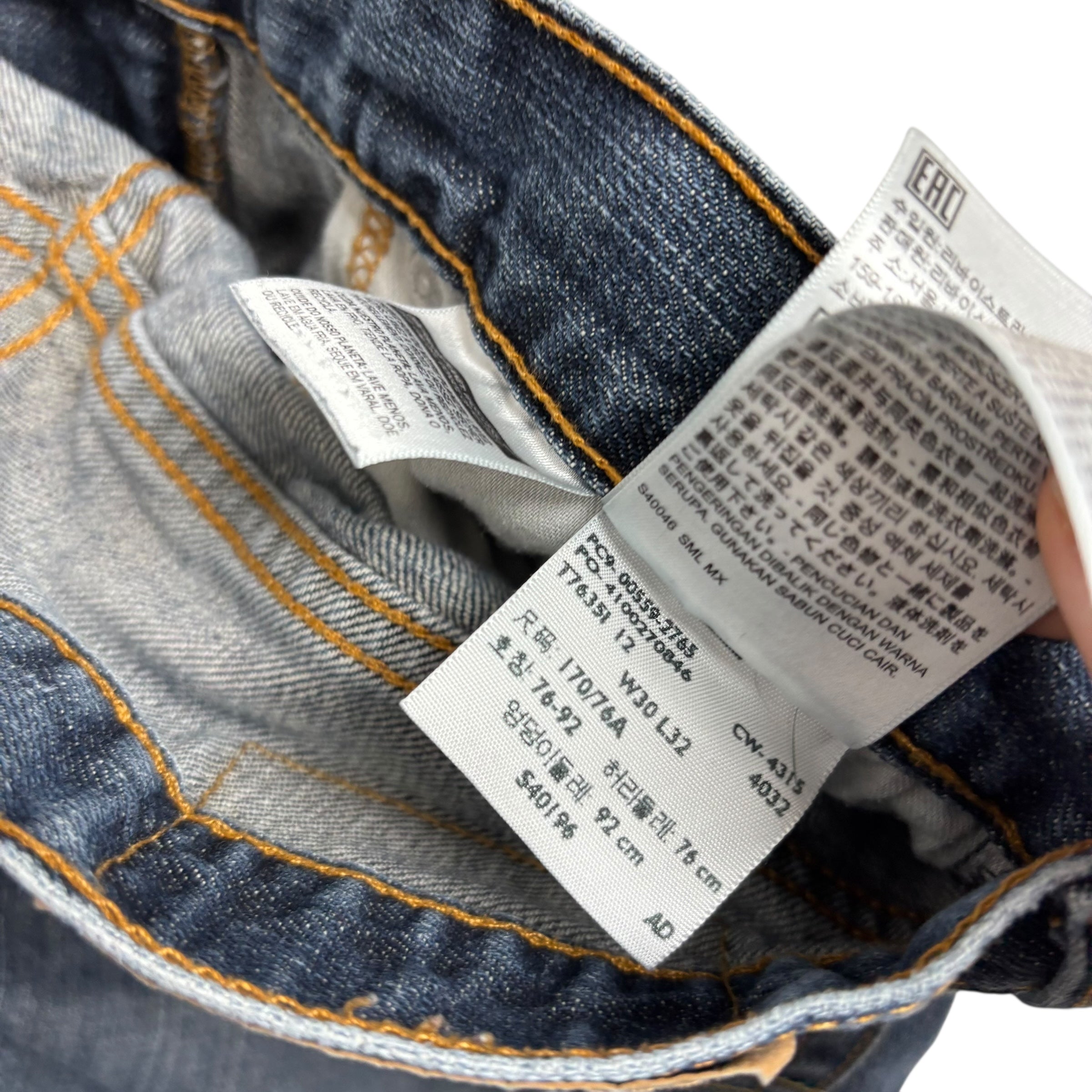 Levis 559 Jeans W30 L31 Mens Mid Blue Baggy Relaxed Straight Fit Denim (F)