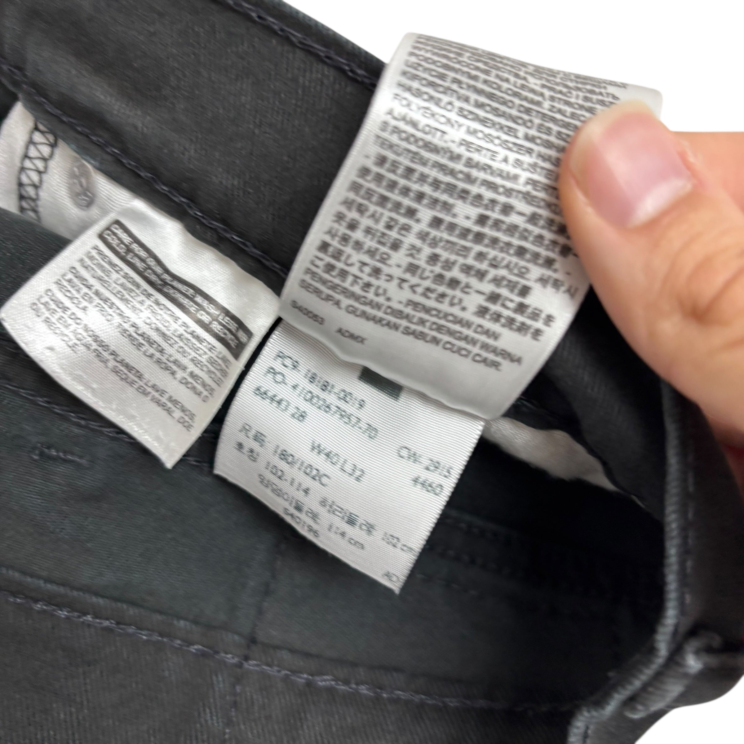 Levis 541 Jeans W40 L31 Mens Black Athletic Tapered Fit Stretch Denim (F)