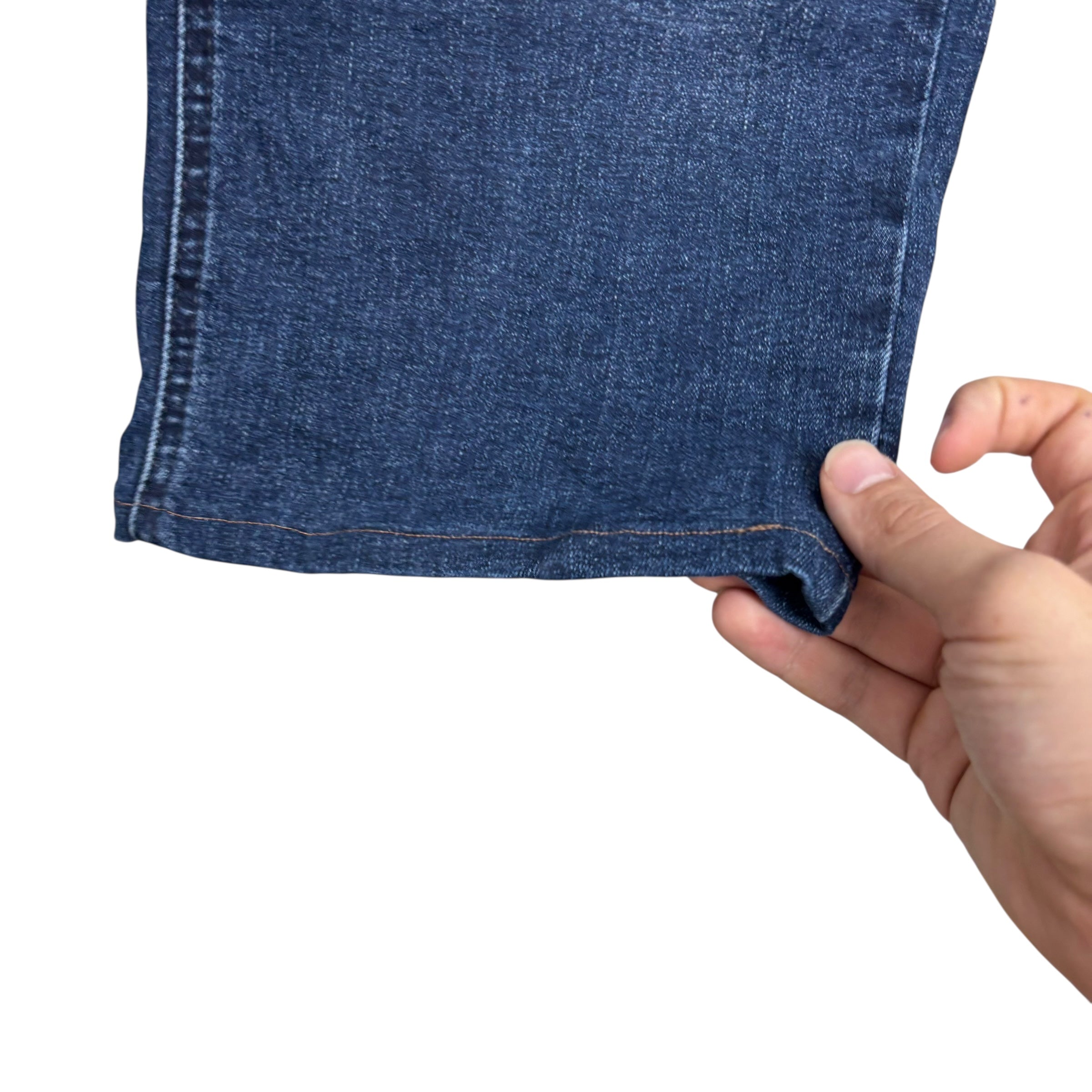 Levis 541 Jeans W38 L25 Mens Navy Blue Athletic Tapered Fit Stretch Denim (E)