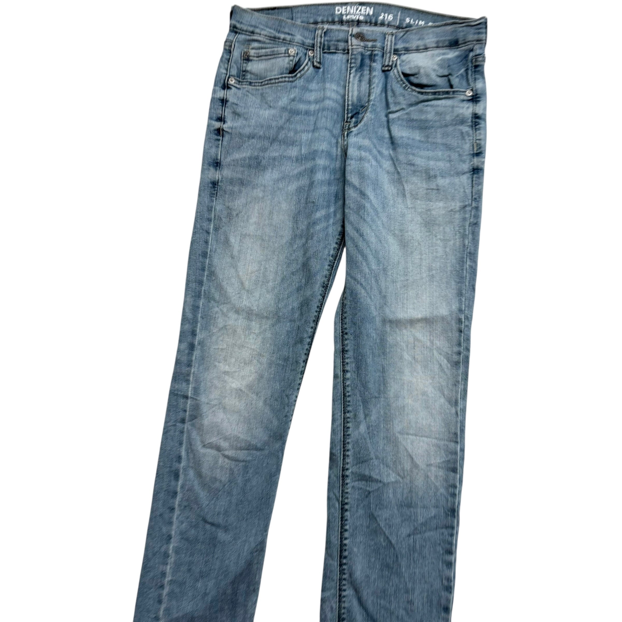 Levis Denizen Jeans W31 L30 Mens Light Blue Slim Fit Stretch Denim